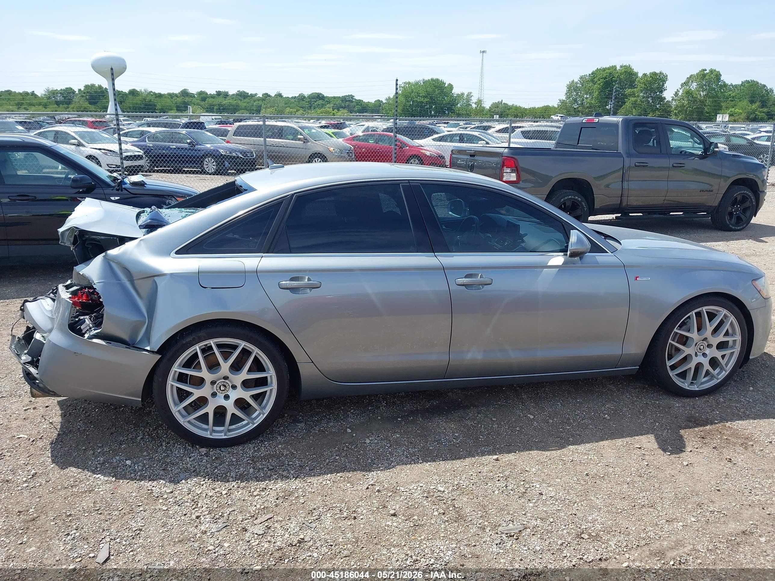 2014 Audi A6 3.0t Premium Plus Gray vin: WAUFGAFC3EN072721