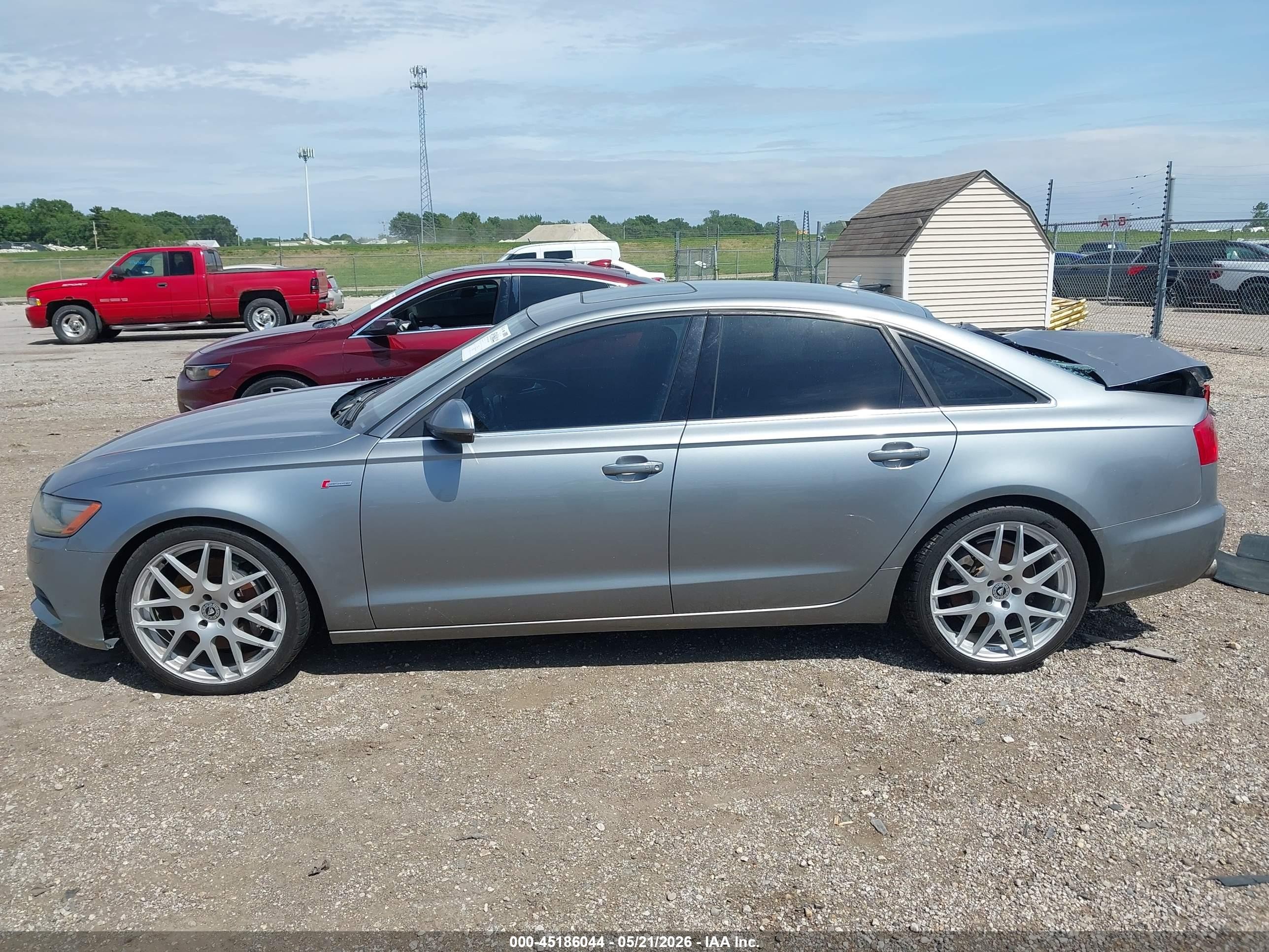 2014 Audi A6 3.0t Premium Plus Gray vin: WAUFGAFC3EN072721