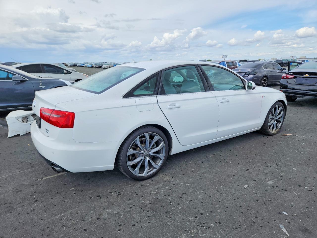 2014 Audi A6 Premium Plus White vin: WAUFGAFC3EN132562