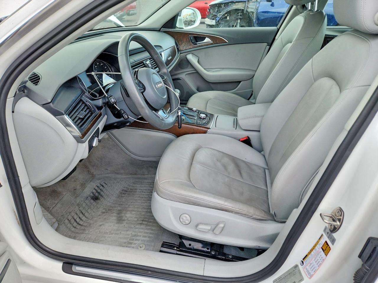 2014 Audi A6 Premium Plus White vin: WAUFGAFC3EN132562