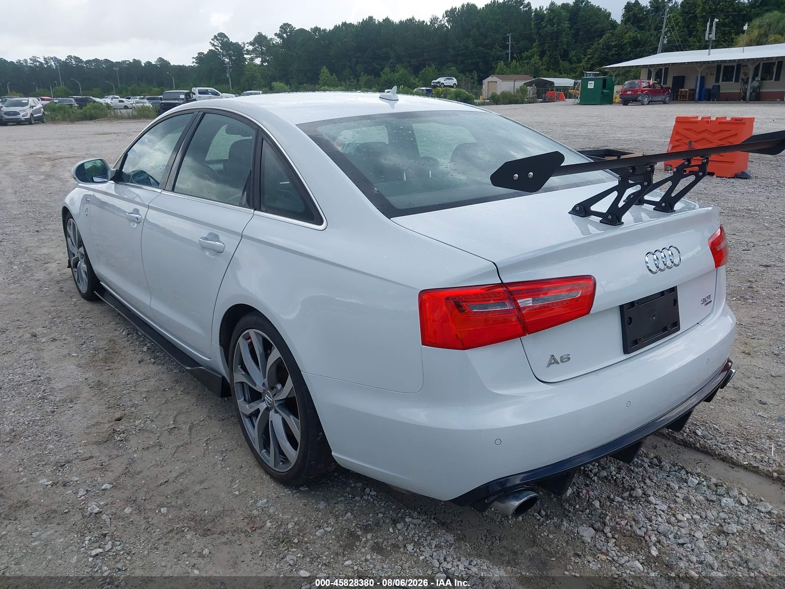 2014 Audi A6 3.0t Premium Plus White vin: WAUFGAFC3EN140354