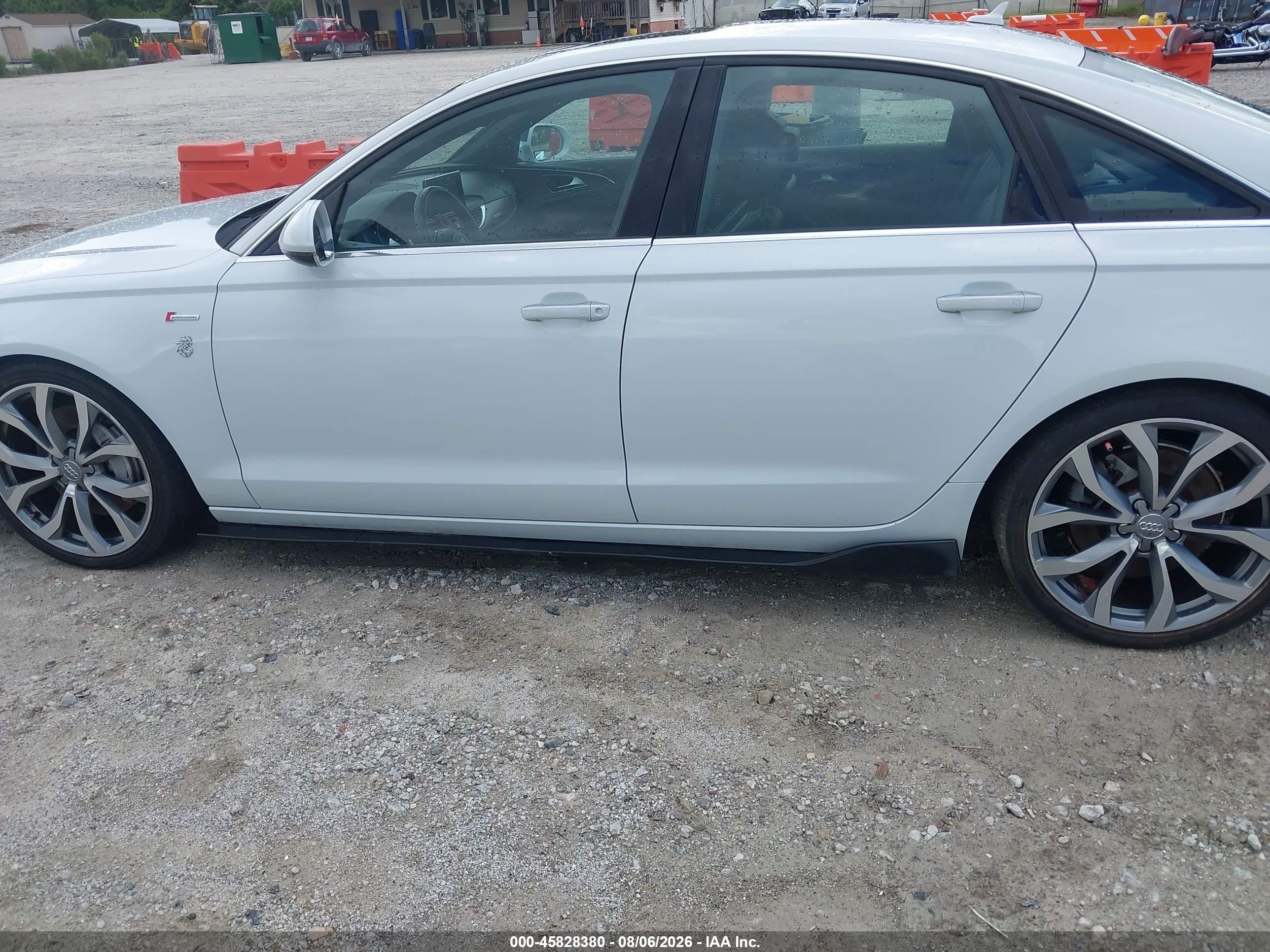 2014 Audi A6 3.0t Premium Plus White vin: WAUFGAFC3EN140354