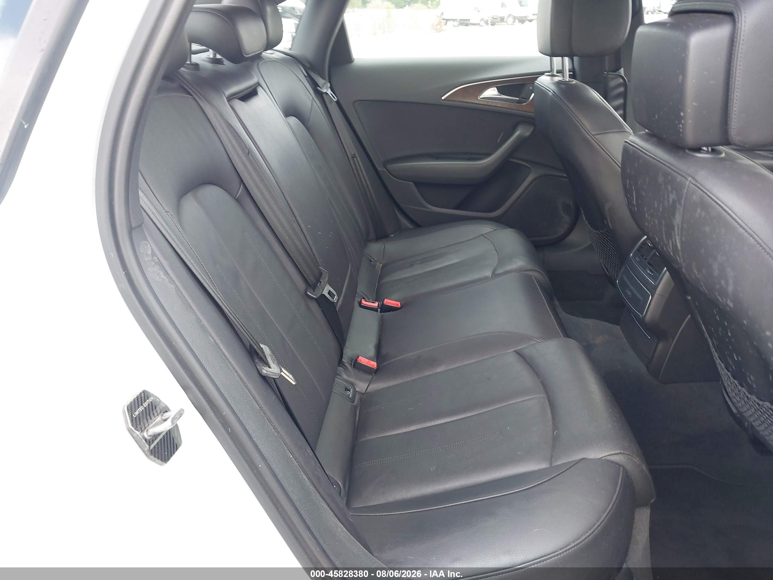 2014 Audi A6 3.0t Premium Plus White vin: WAUFGAFC3EN140354