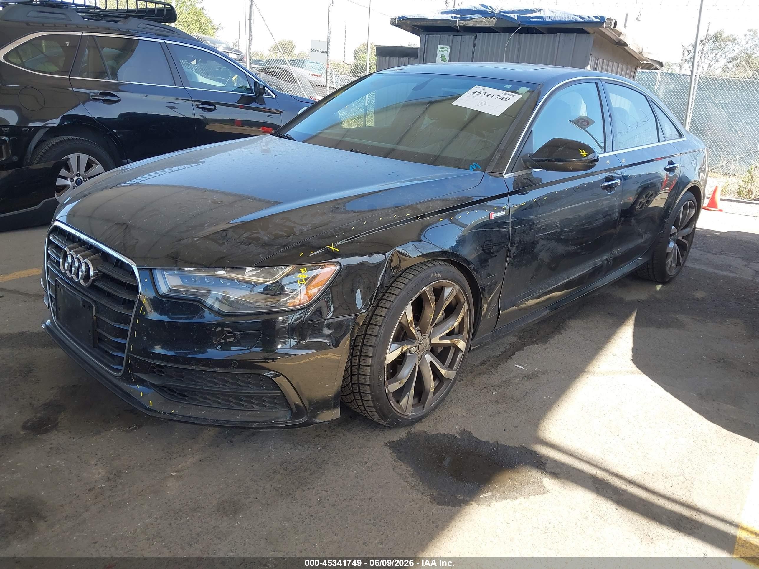2015 Audi A6 3.0t Premium Plus Black vin: WAUFGAFC3FN003237