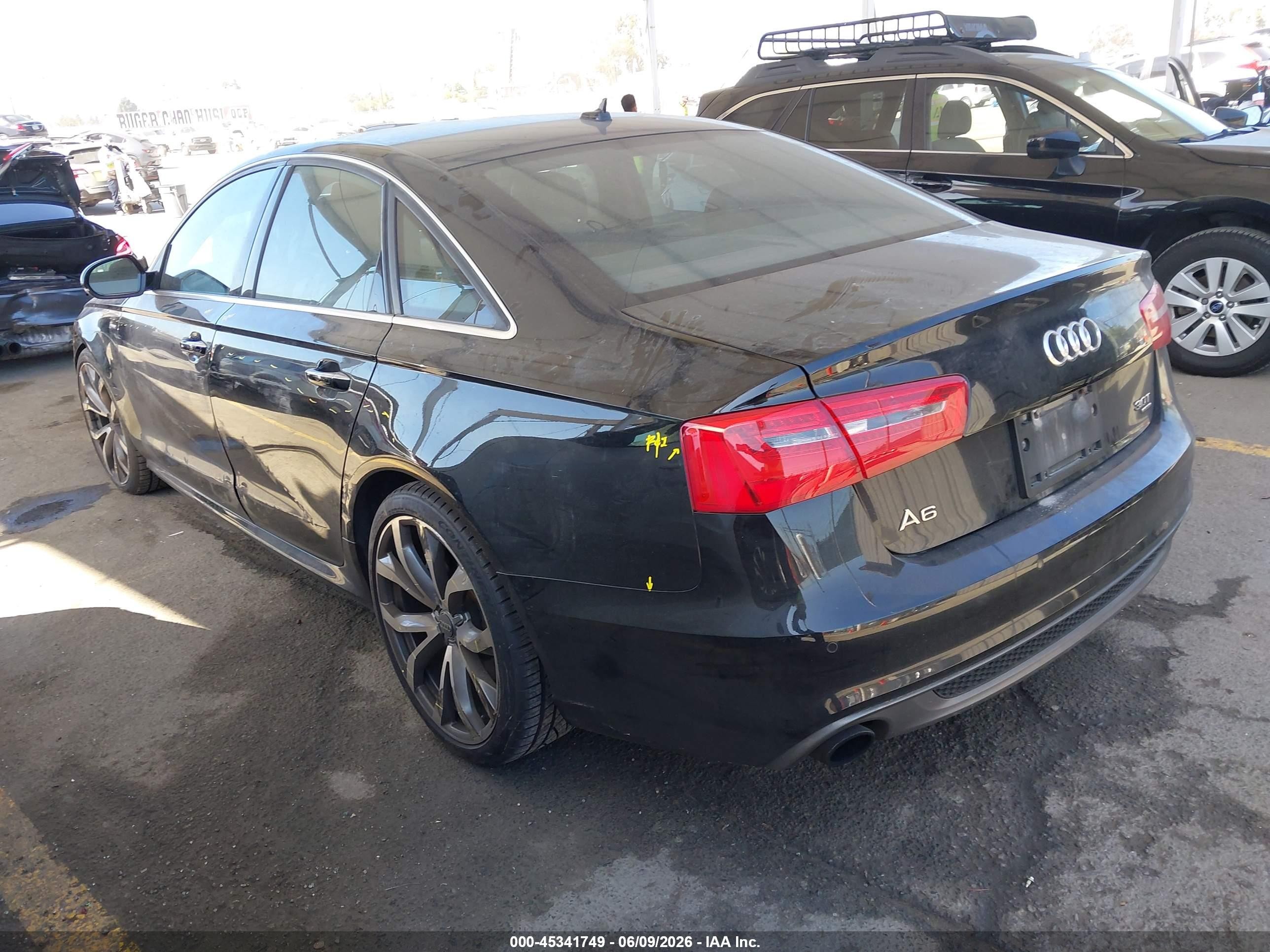 2015 Audi A6 3.0t Premium Plus Black vin: WAUFGAFC3FN003237