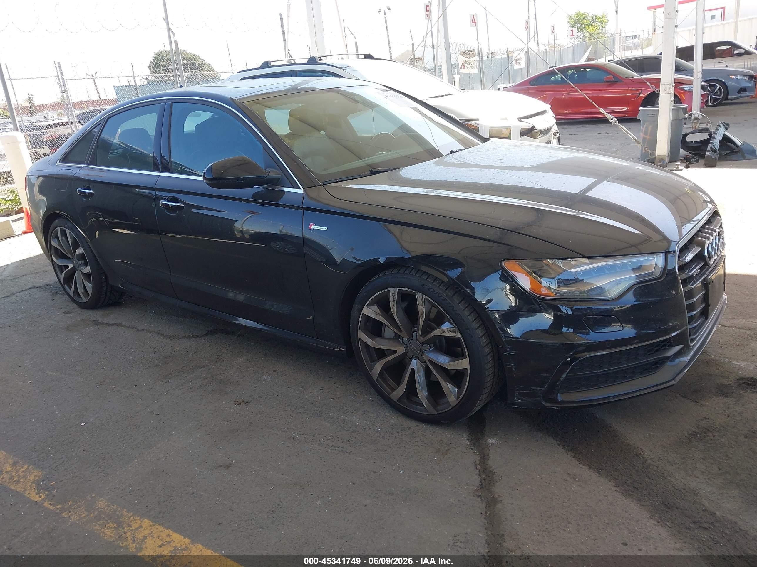 2015 Audi A6 3.0t Premium Plus Black vin: WAUFGAFC3FN003237