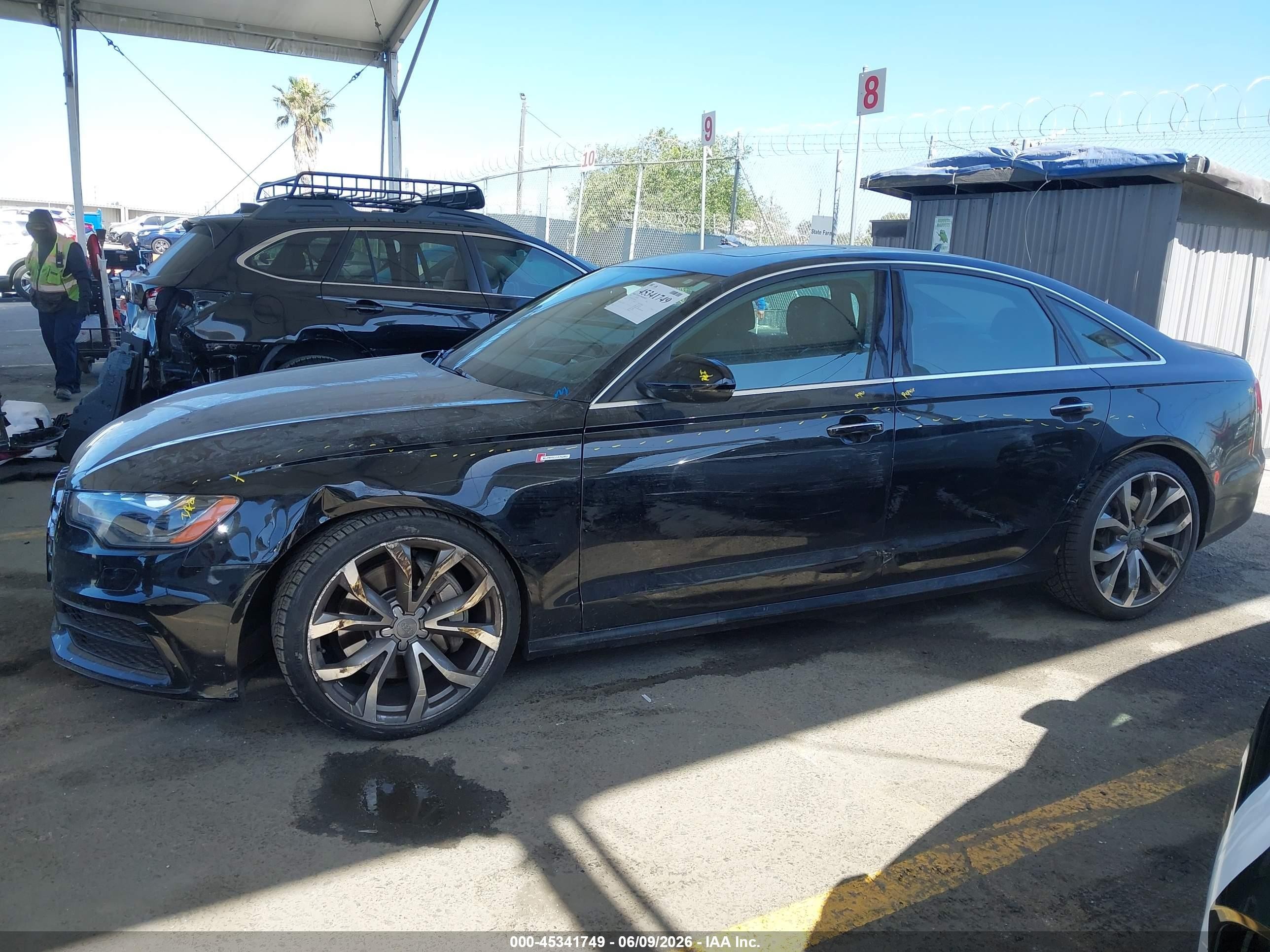 2015 Audi A6 3.0t Premium Plus Black vin: WAUFGAFC3FN003237