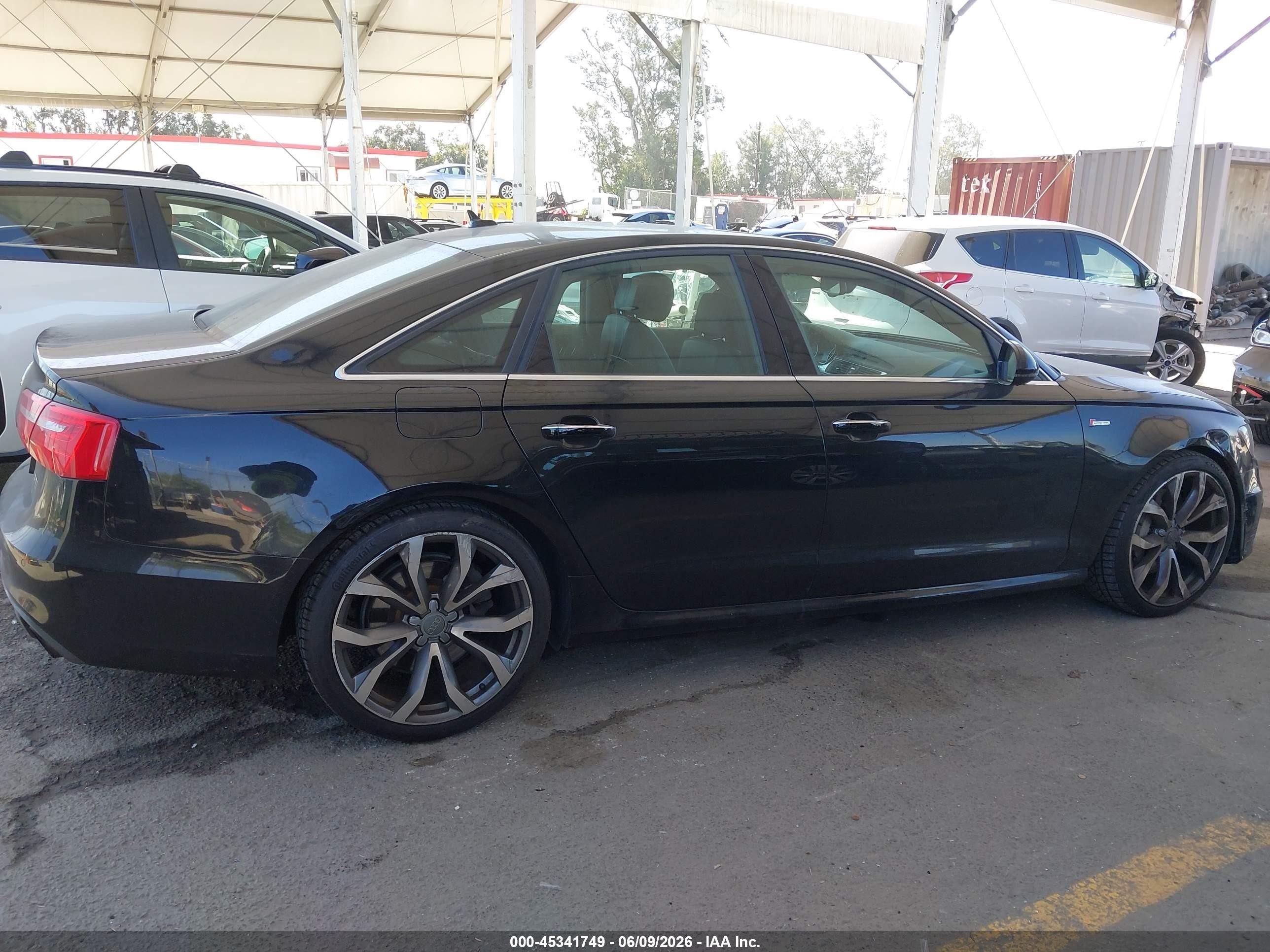 2015 Audi A6 3.0t Premium Plus Black vin: WAUFGAFC3FN003237