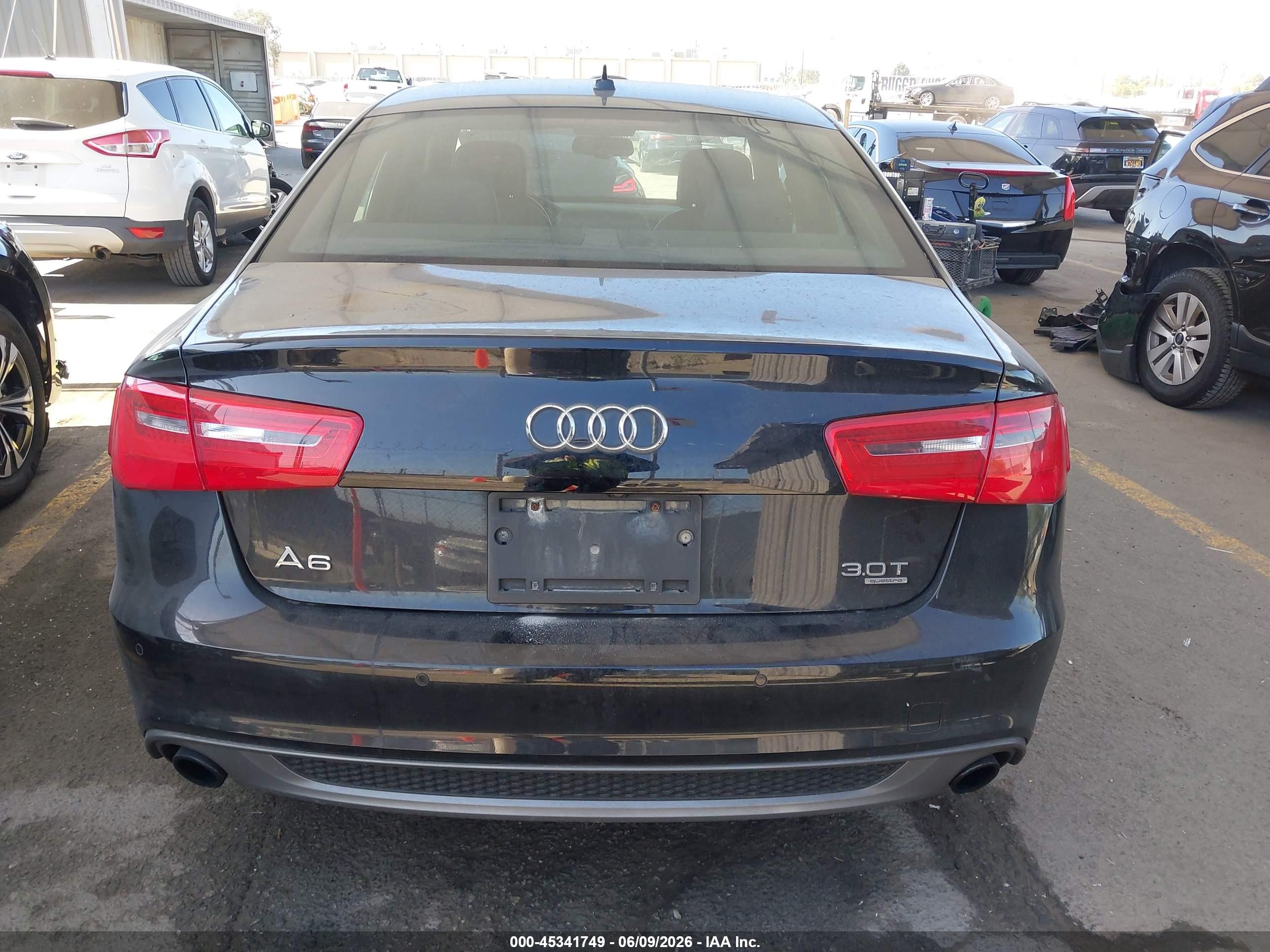 2015 Audi A6 3.0t Premium Plus Black vin: WAUFGAFC3FN003237
