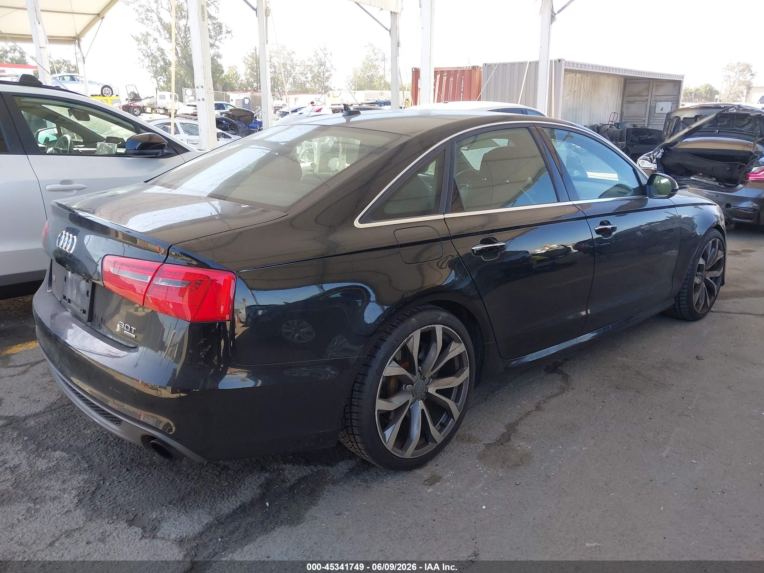 2015 Audi A6 3.0t Premium Plus Black vin: WAUFGAFC3FN003237