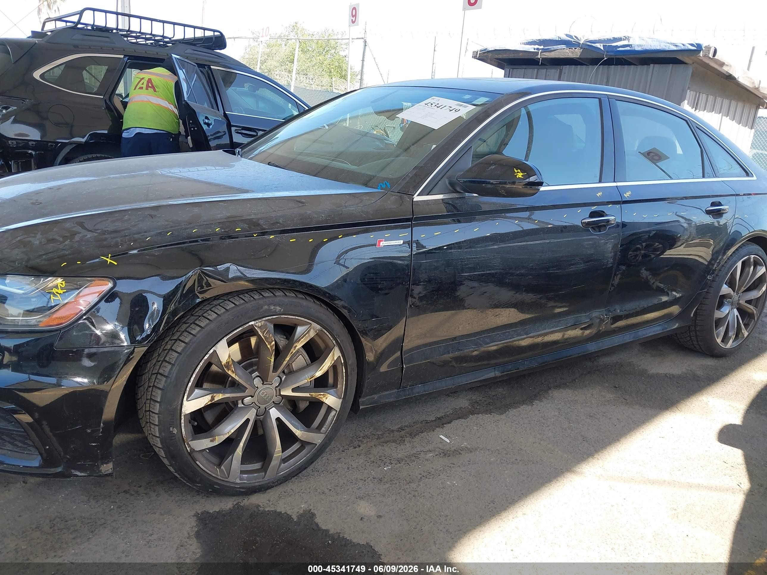 2015 Audi A6 3.0t Premium Plus Black vin: WAUFGAFC3FN003237