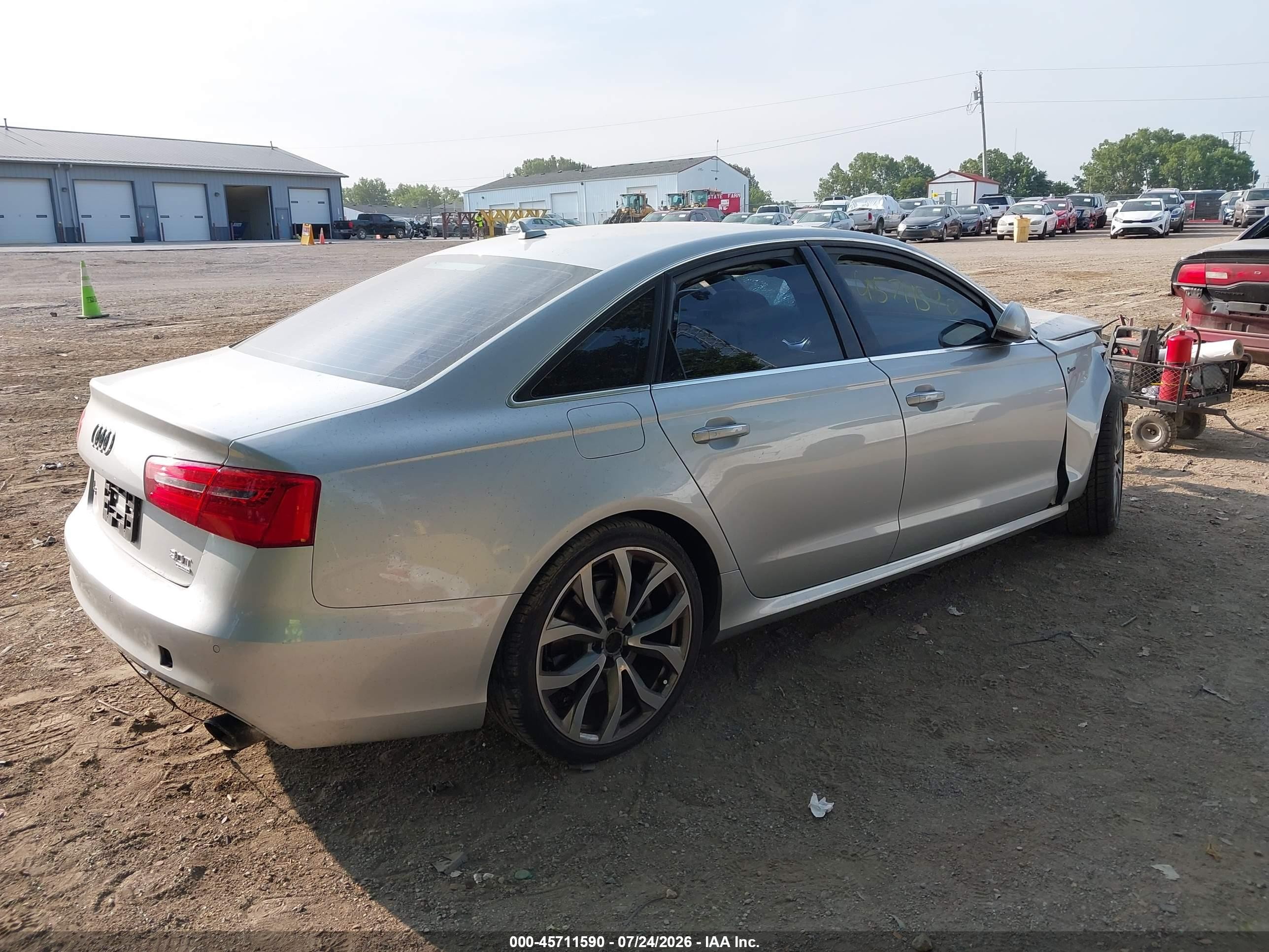 2015 Audi A6 3.0t Premium Plus Silver vin: WAUFGAFC3FN015386
