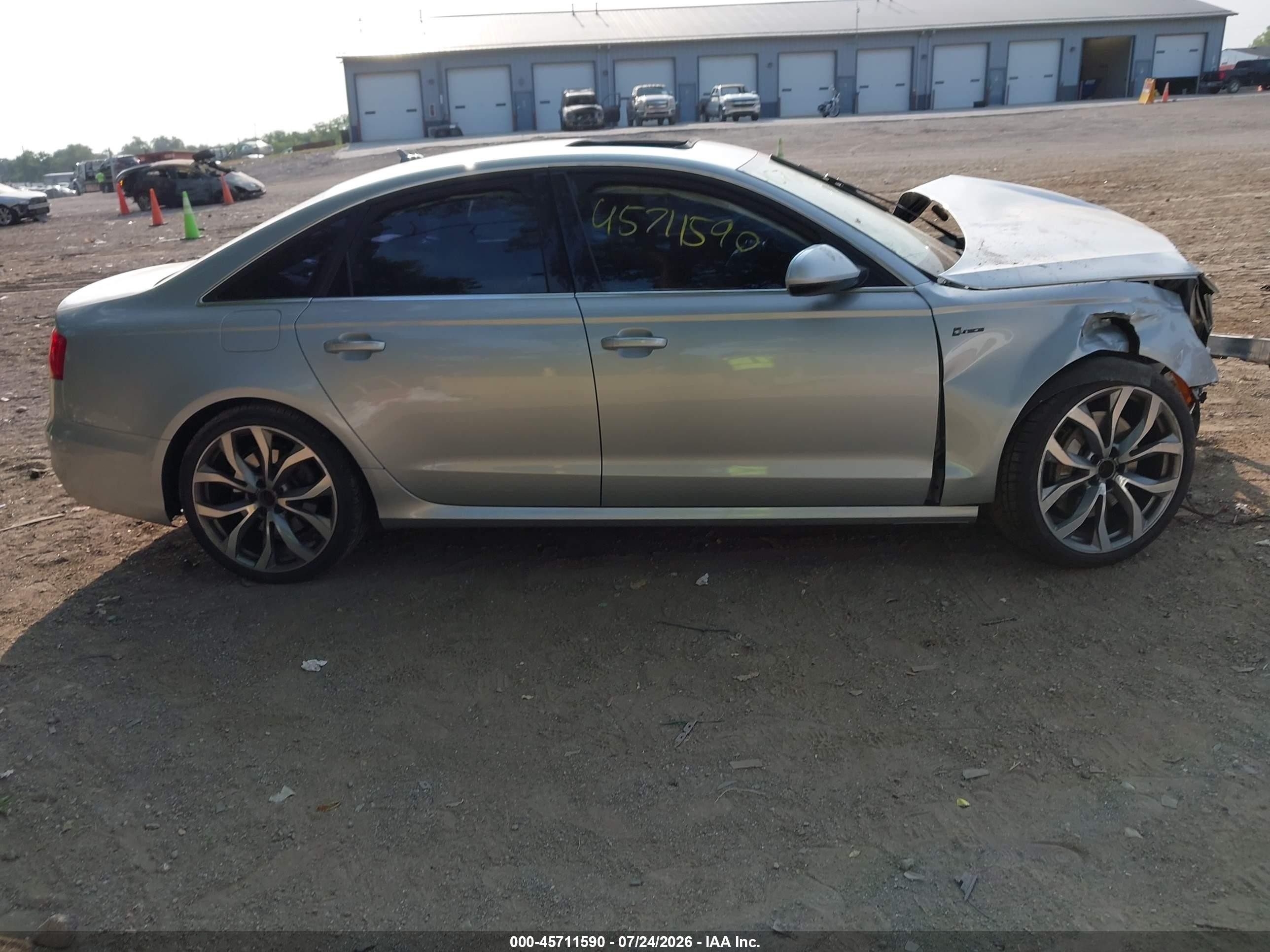 2015 Audi A6 3.0t Premium Plus Silver vin: WAUFGAFC3FN015386