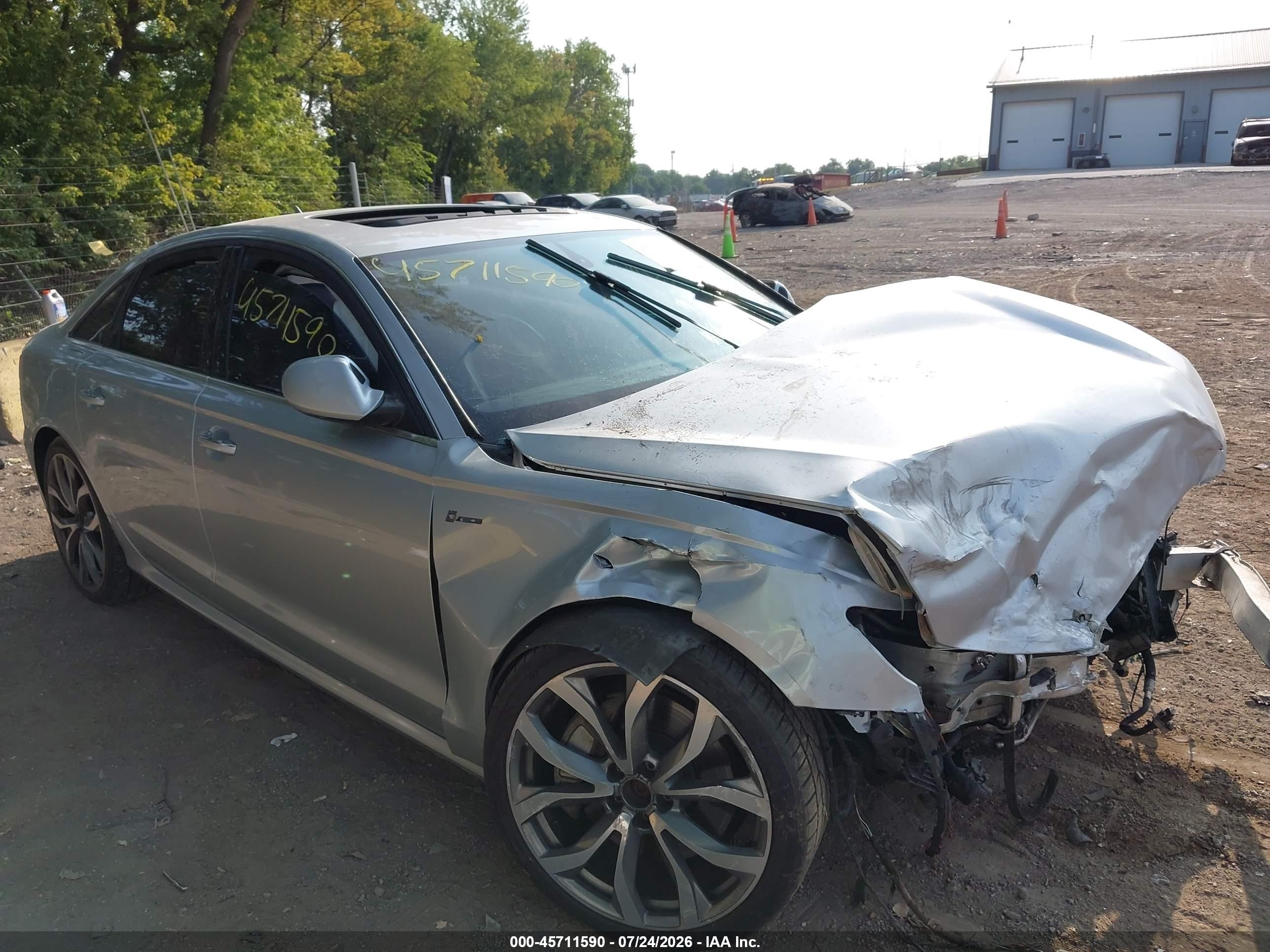 2015 Audi A6 3.0t Premium Plus Silver vin: WAUFGAFC3FN015386