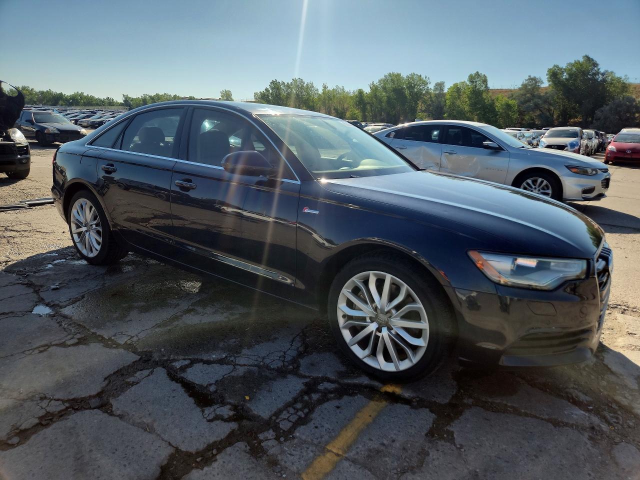 2014 Audi A6 Premium Plus Black vin: WAUFGAFC4EN071125
