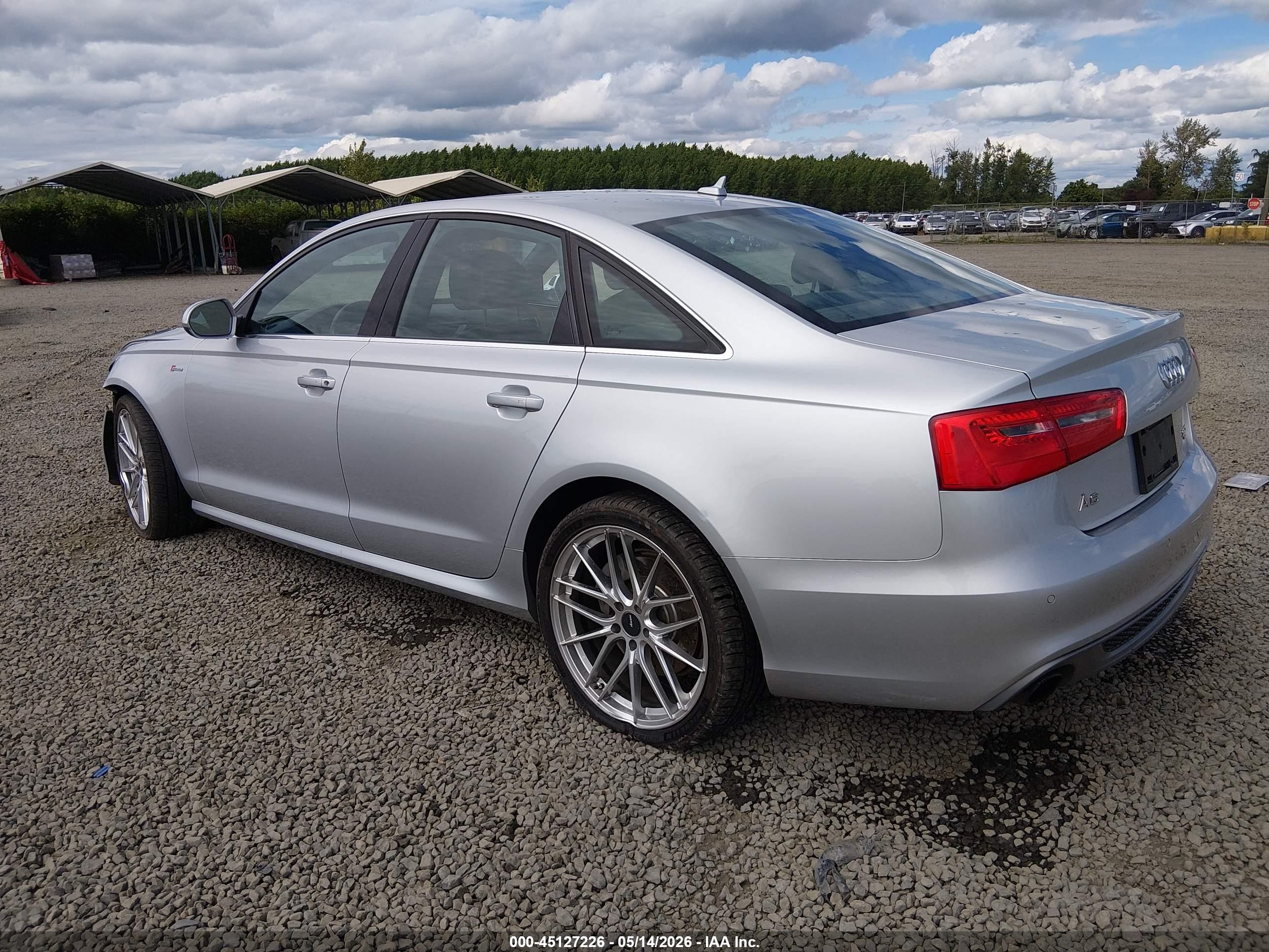 2015 Audi A6 3.0t Premium Plus Silver vin: WAUFGAFC4FN027224