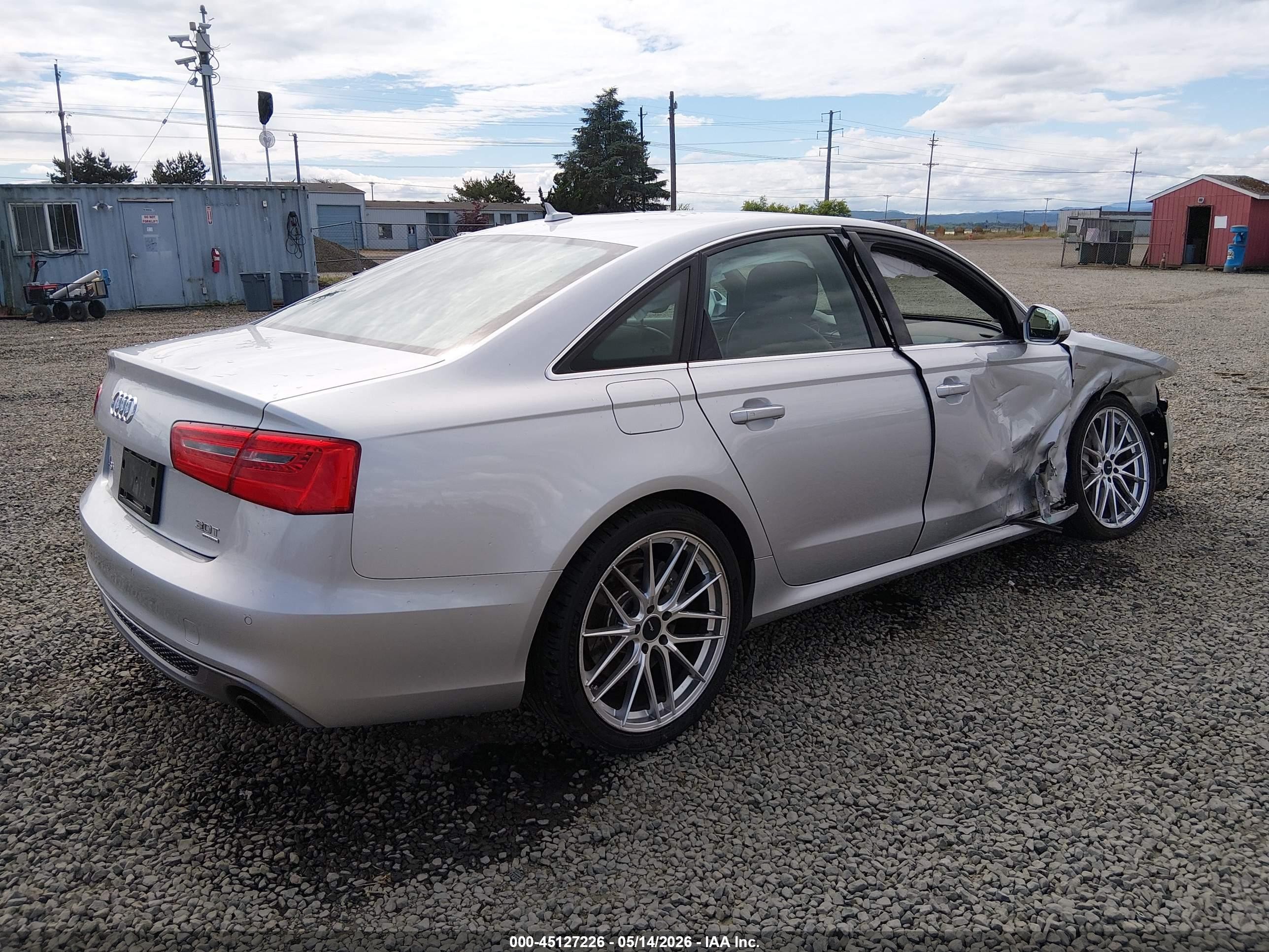 2015 Audi A6 3.0t Premium Plus Silver vin: WAUFGAFC4FN027224