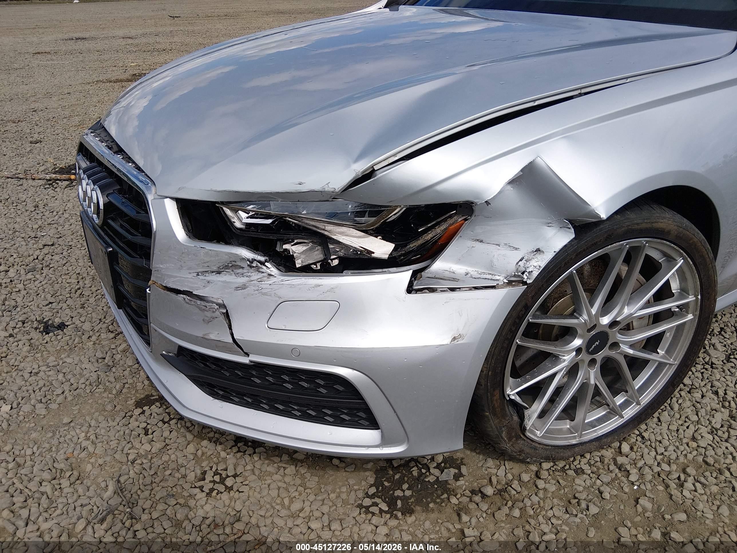 2015 Audi A6 3.0t Premium Plus Silver vin: WAUFGAFC4FN027224