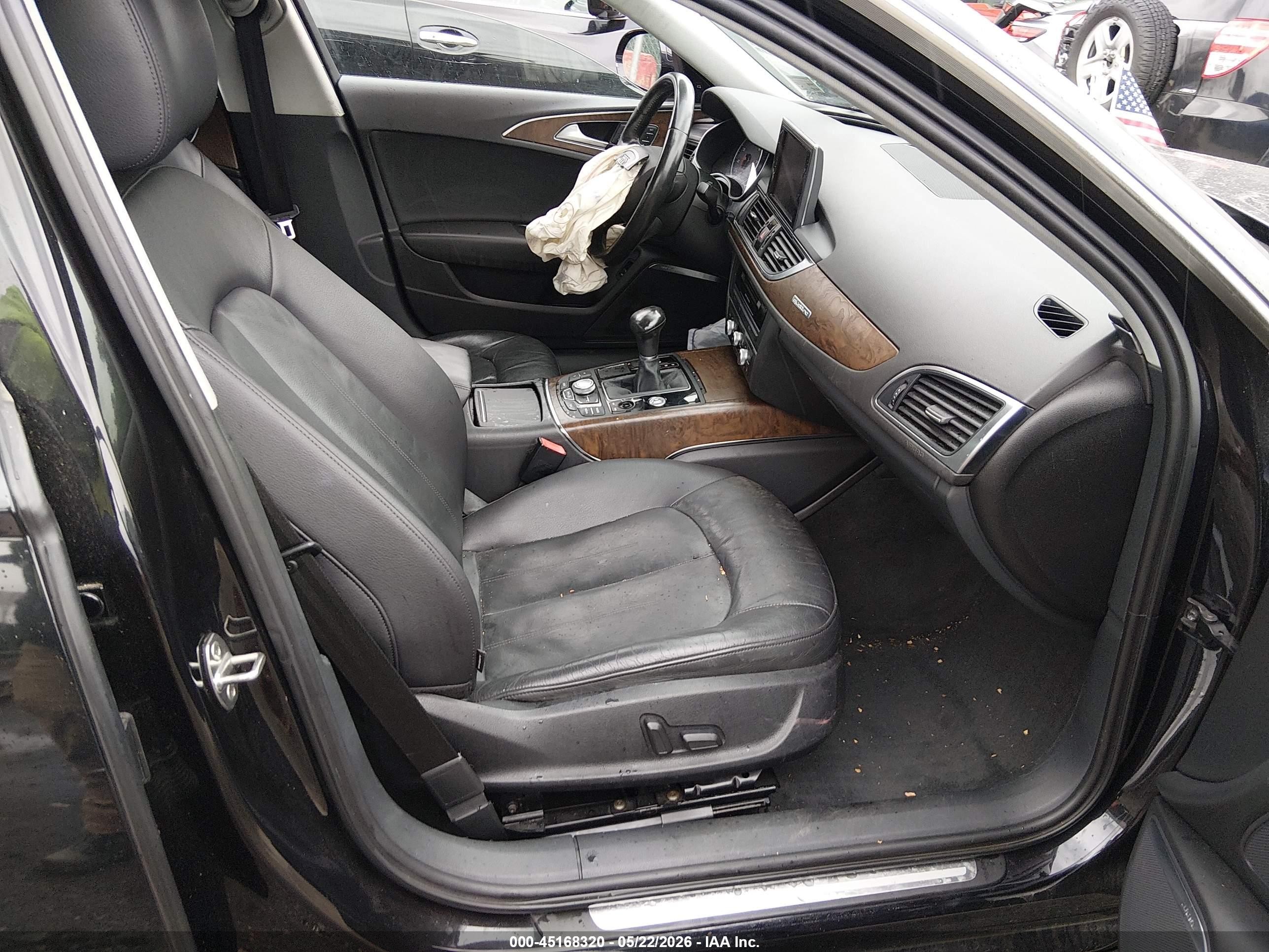 2014 Audi A6 3.0t Premium Plus Черный vin: WAUFGAFC5EN026677