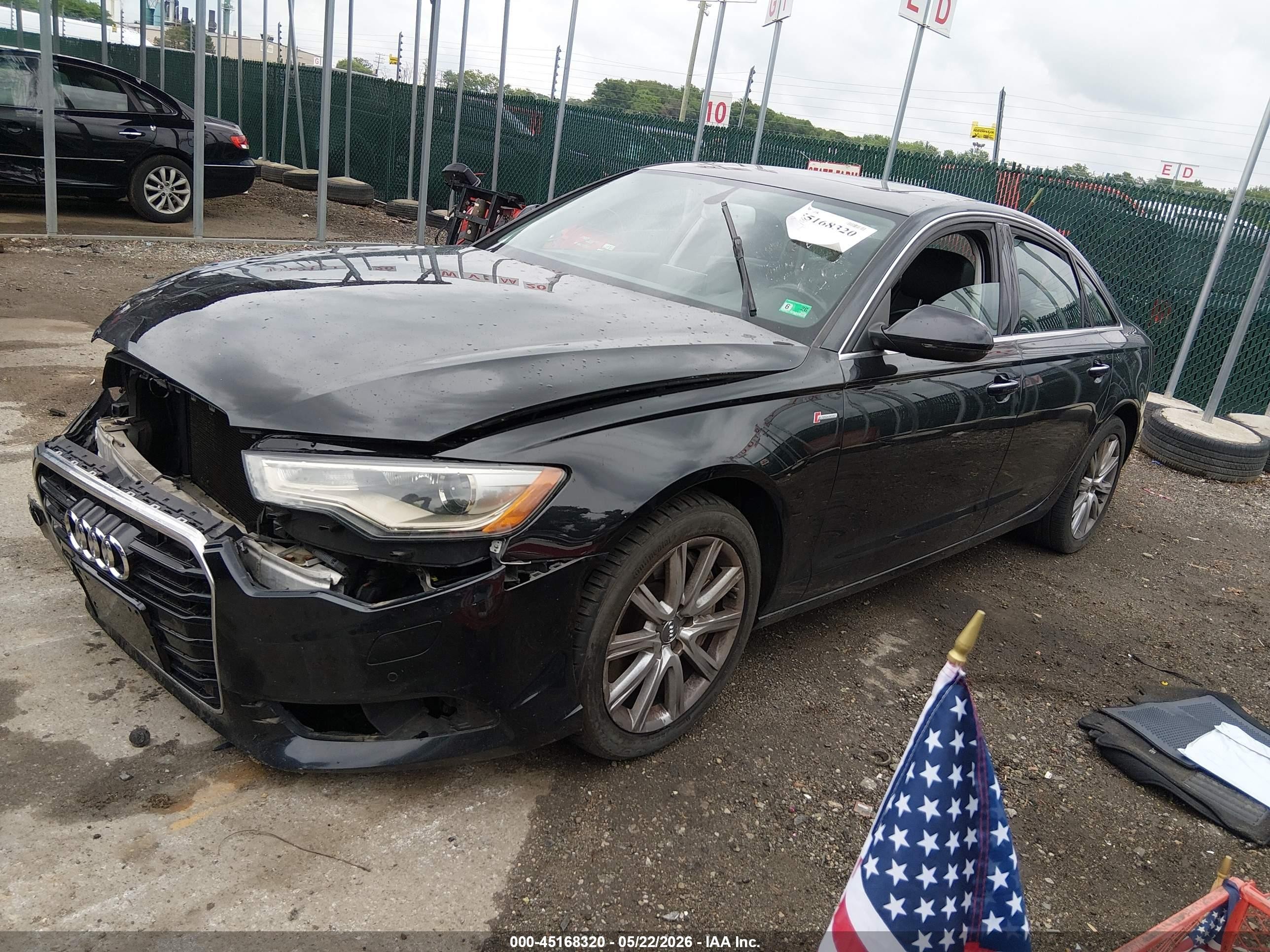 2014 Audi A6 3.0t Premium Plus Черный vin: WAUFGAFC5EN026677