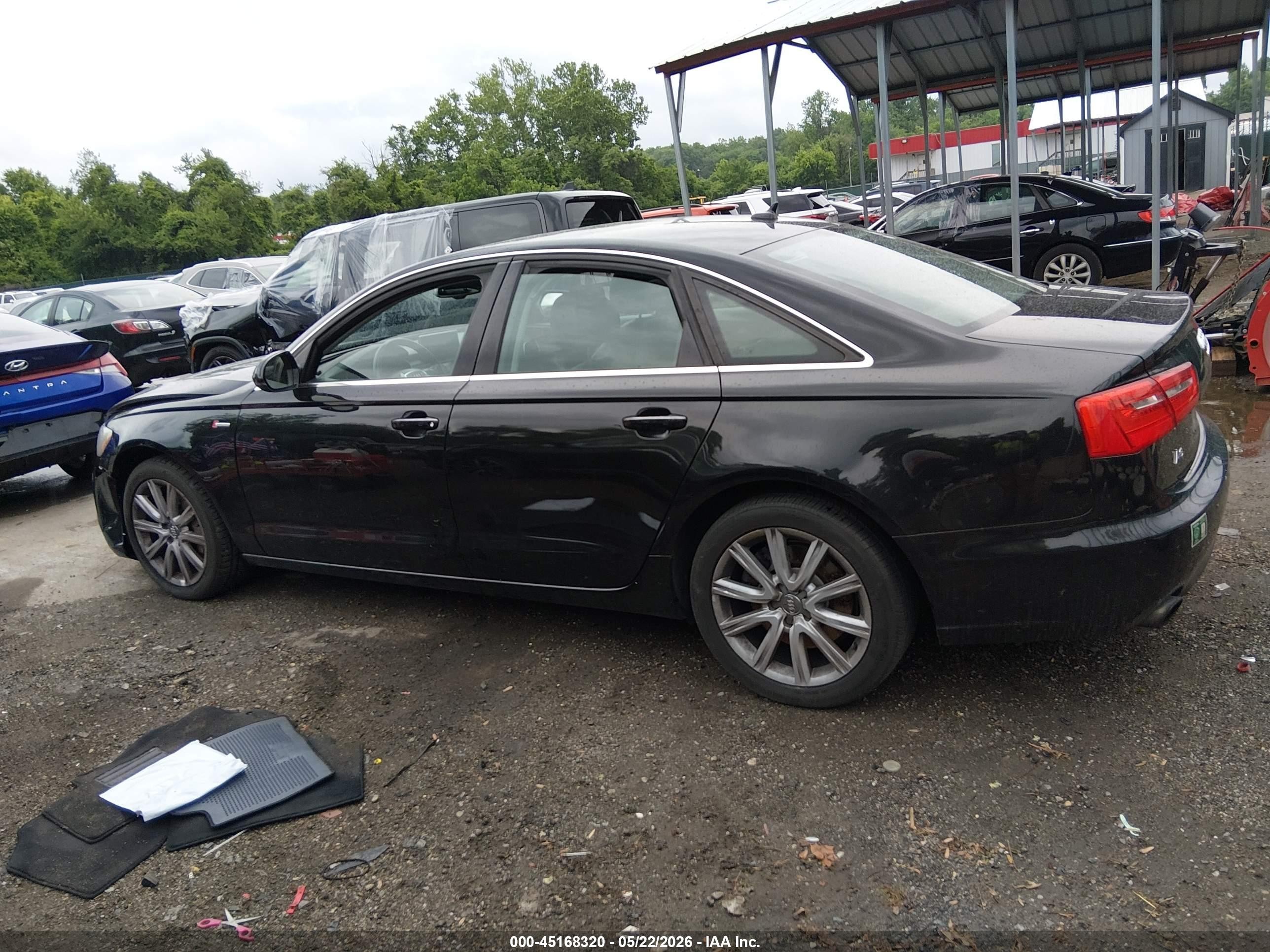 2014 Audi A6 3.0t Premium Plus Черный vin: WAUFGAFC5EN026677