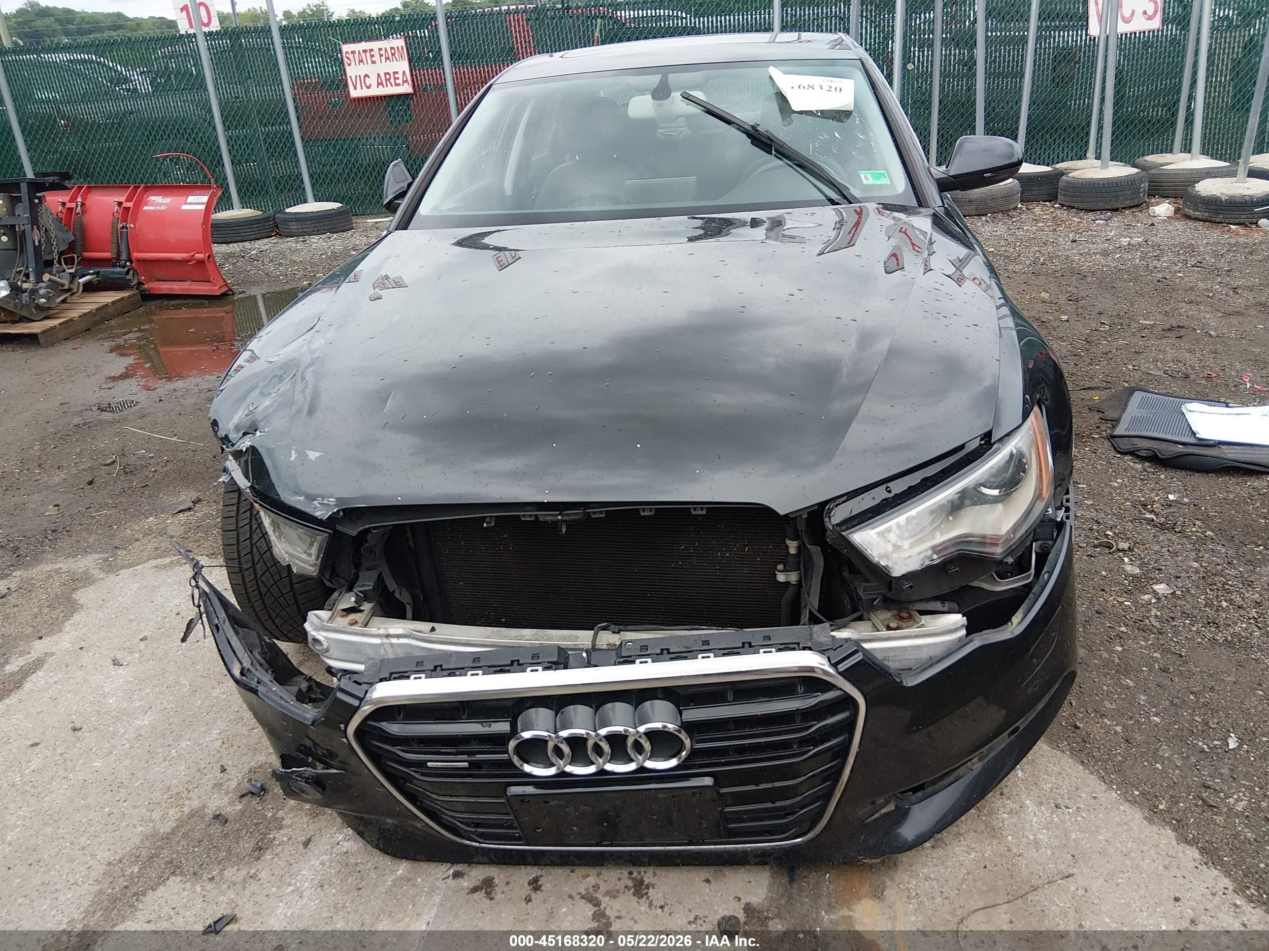 2014 Audi A6 3.0t Premium Plus Черный vin: WAUFGAFC5EN026677
