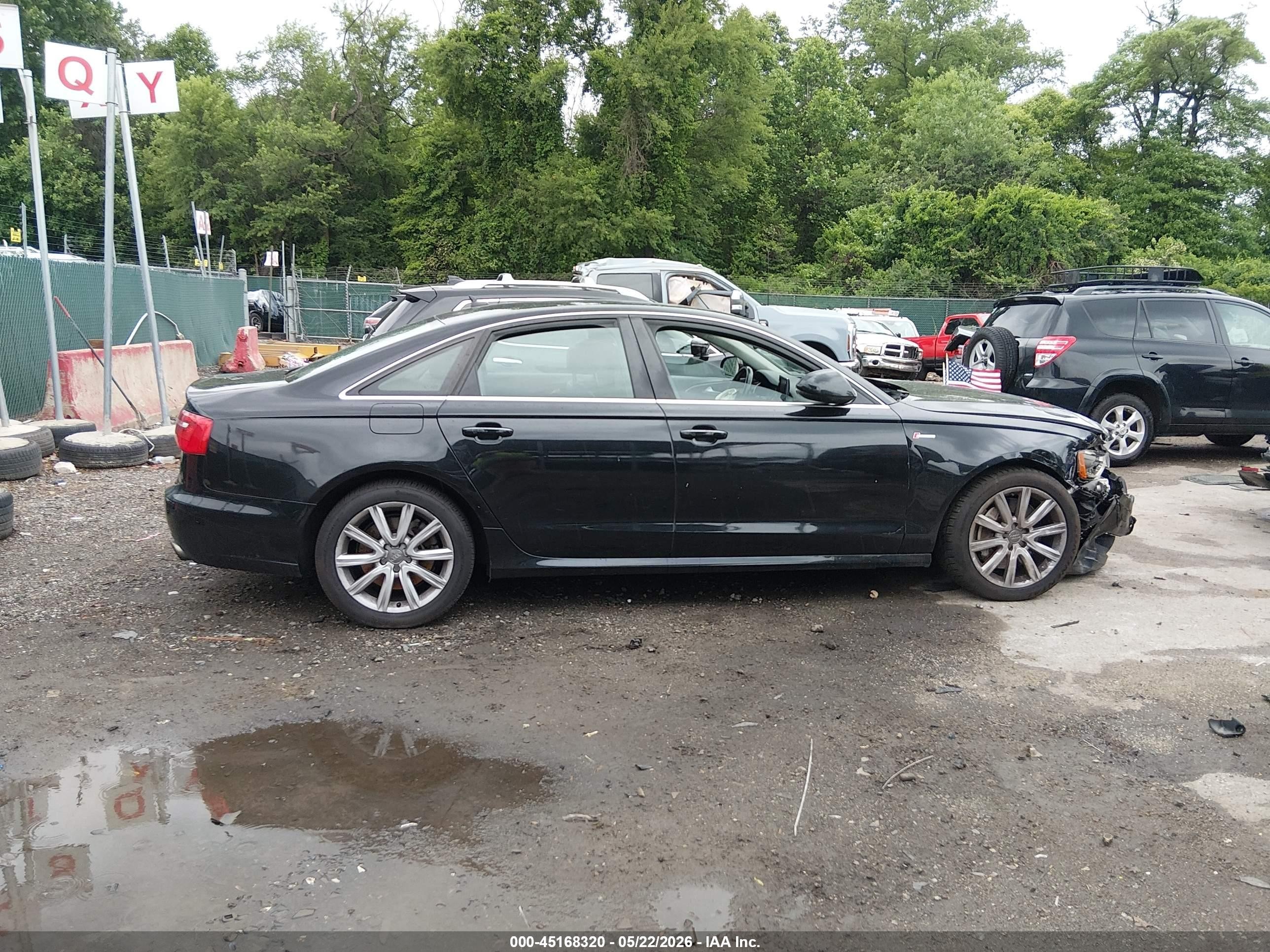 2014 Audi A6 3.0t Premium Plus Черный vin: WAUFGAFC5EN026677