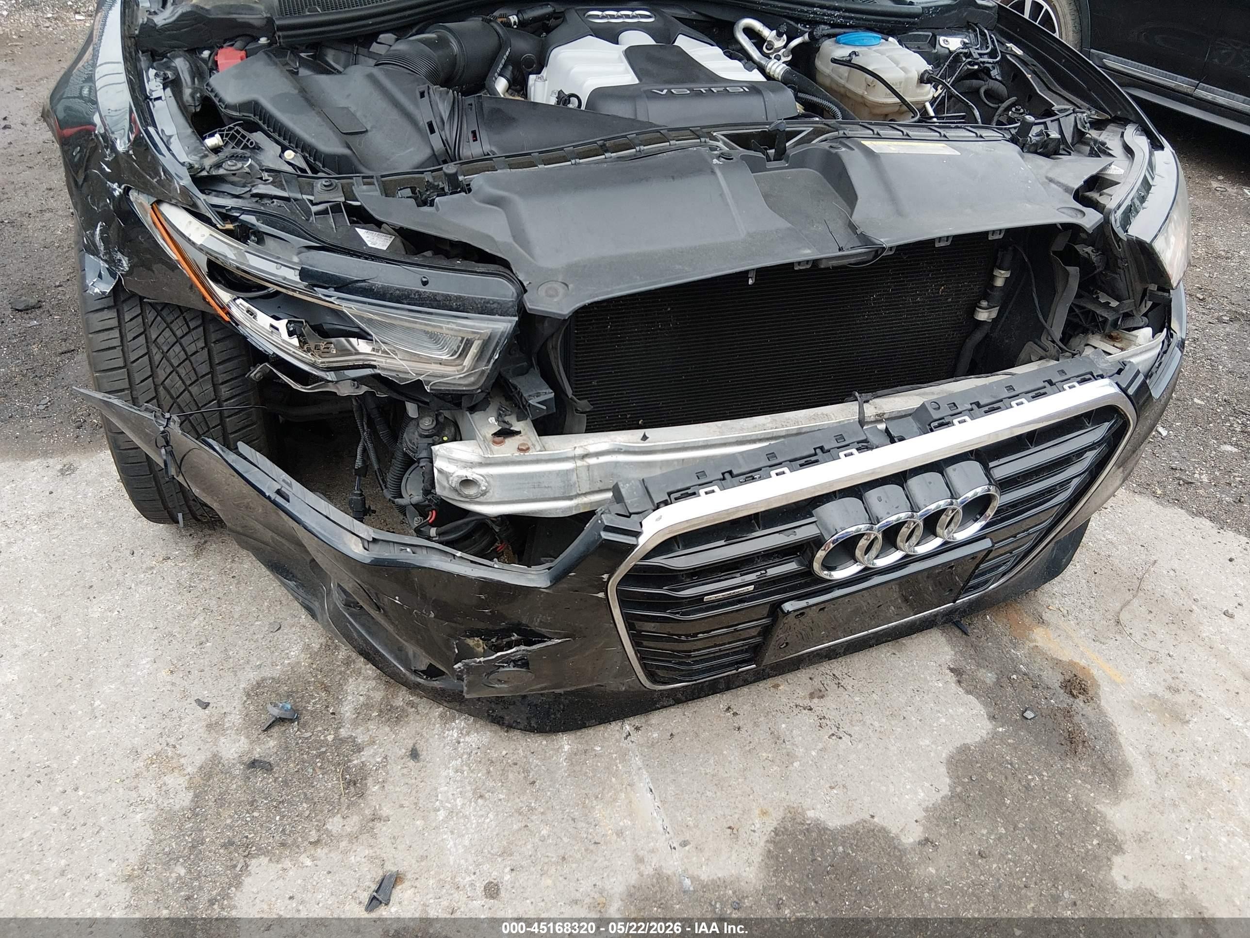 2014 Audi A6 3.0t Premium Plus Черный vin: WAUFGAFC5EN026677