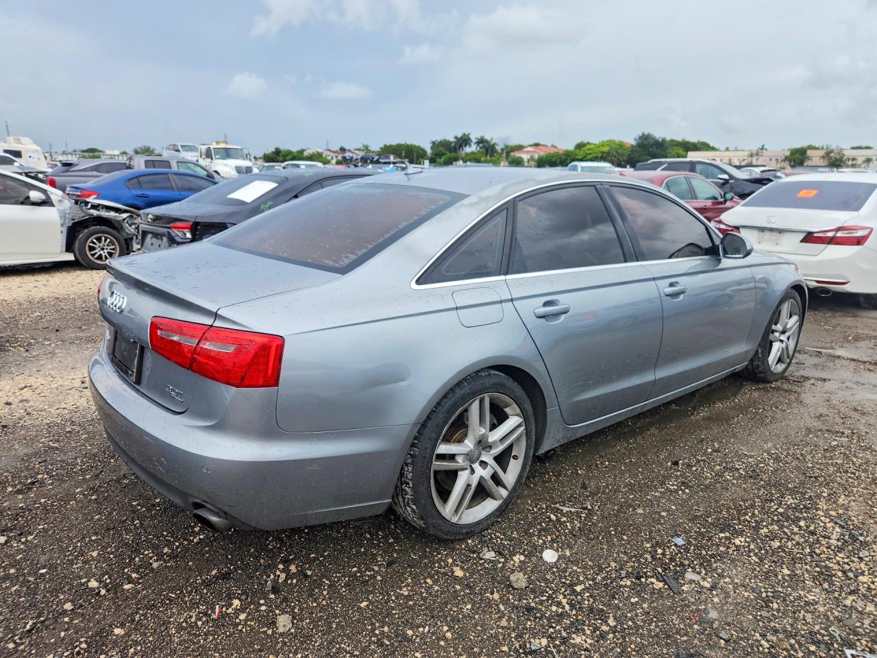 2014 Audi A6 Premium Plus Gray vin: WAUFGAFC5EN085194