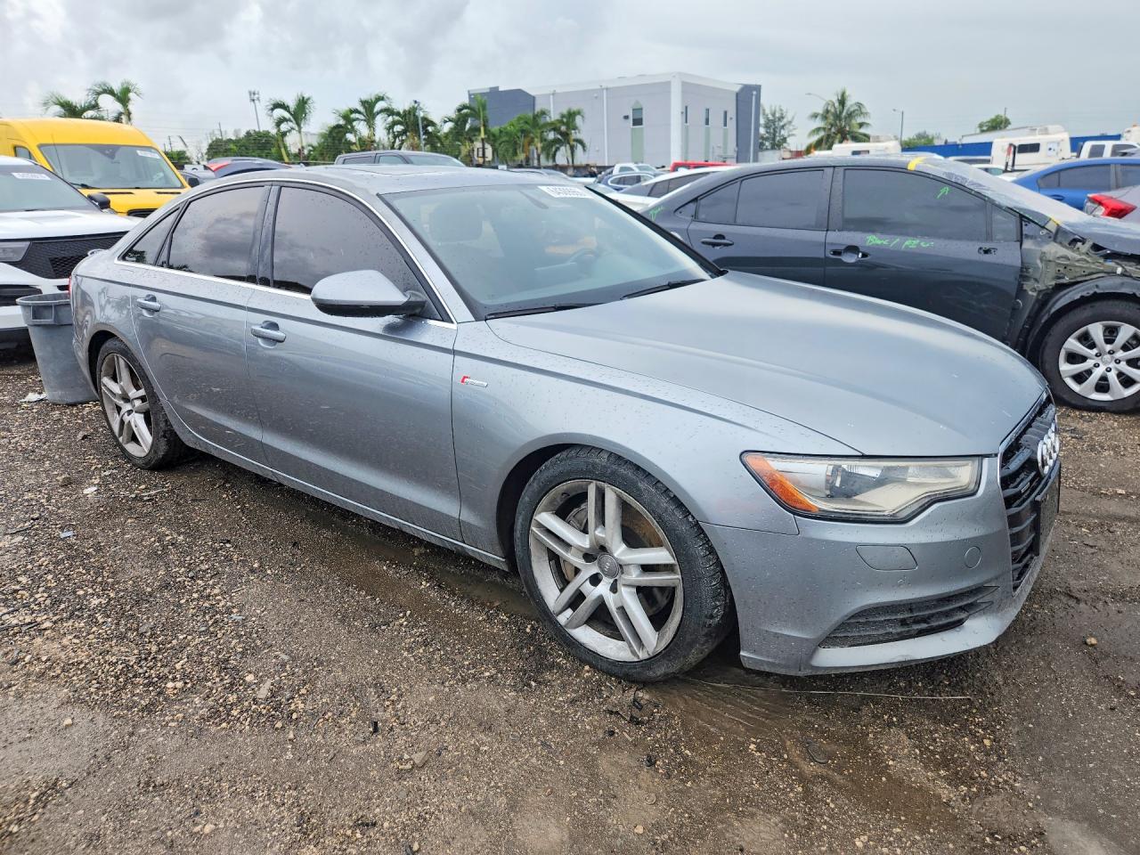 2014 Audi A6 Premium Plus Gray vin: WAUFGAFC5EN085194