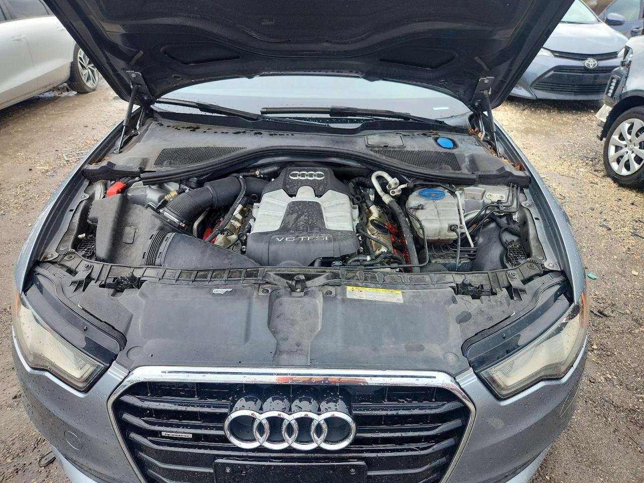 2014 Audi A6 Premium Plus Gray vin: WAUFGAFC5EN085194