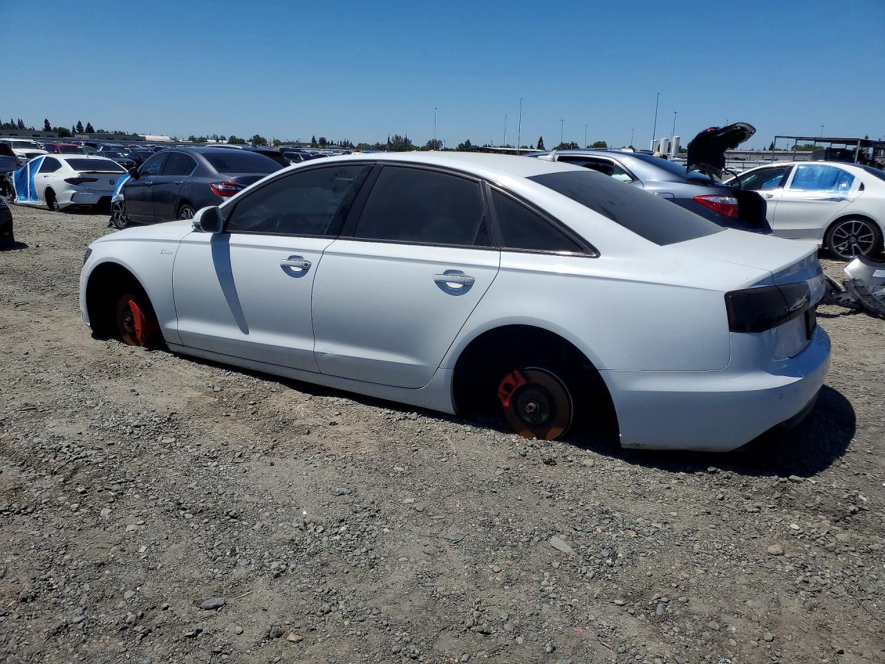 2014 Audi A6 Premium Plus White vin: WAUFGAFC5EN147029