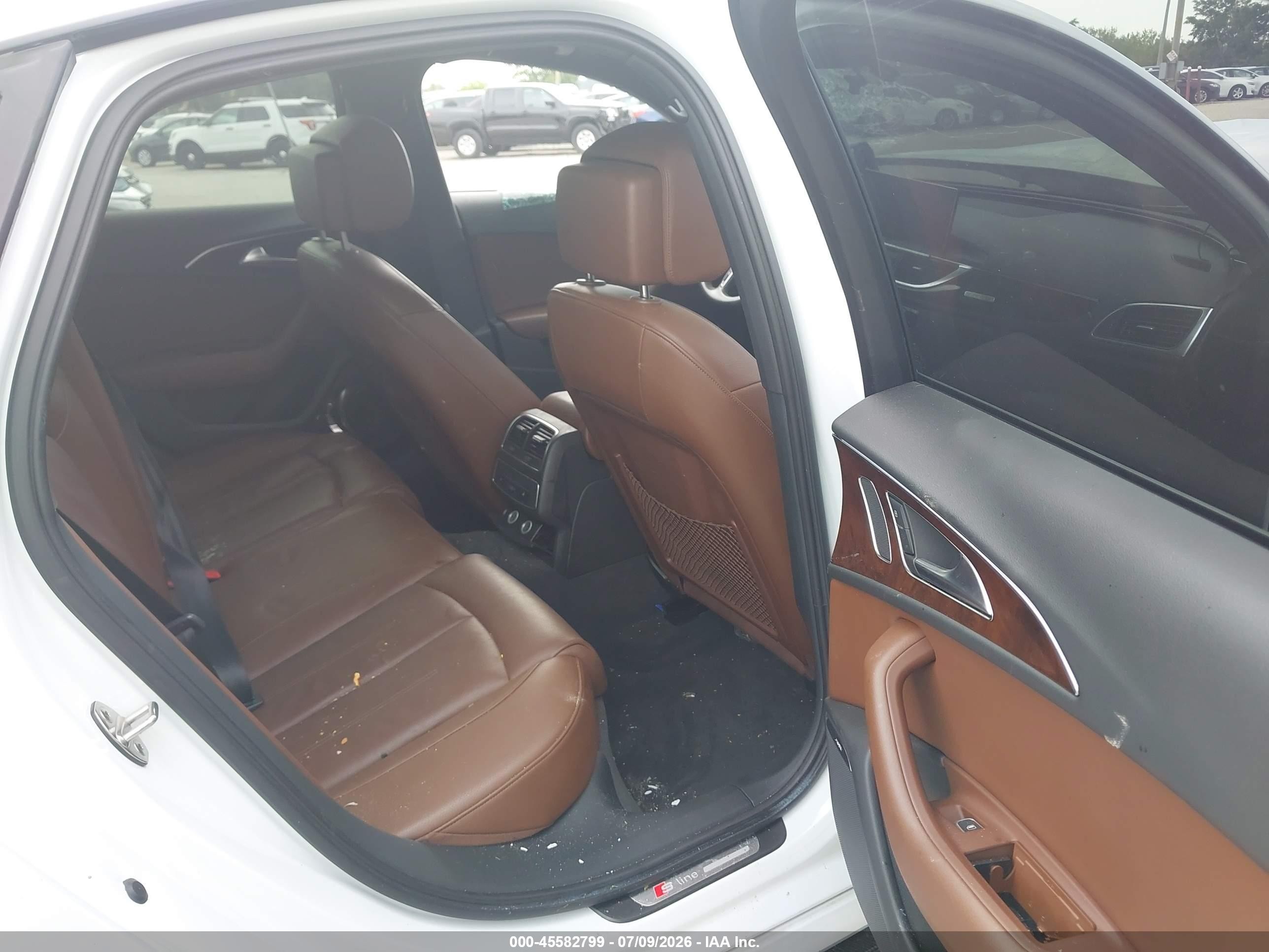 2015 Audi A6 3.0t Premium Plus White vin: WAUFGAFC5FN012330