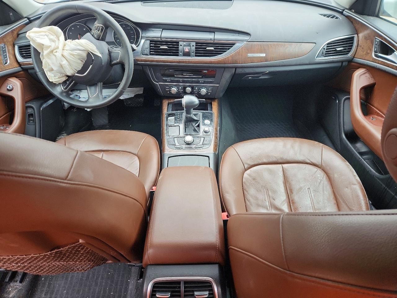 2014 Audi A6 Premium Plus White vin: WAUFGAFC6EN041401