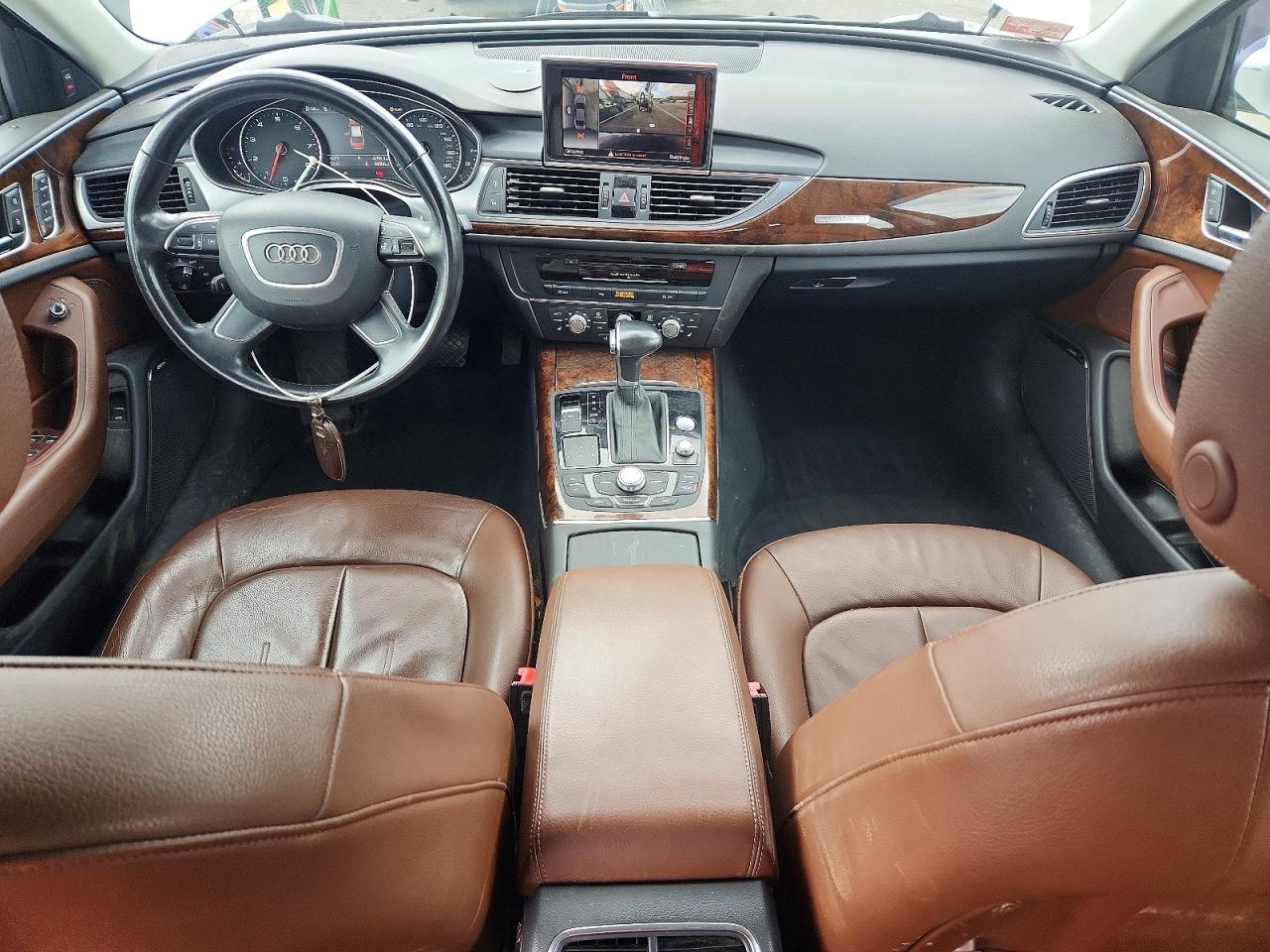 2014 Audi A6 Premium Plus White vin: WAUFGAFC6EN049949
