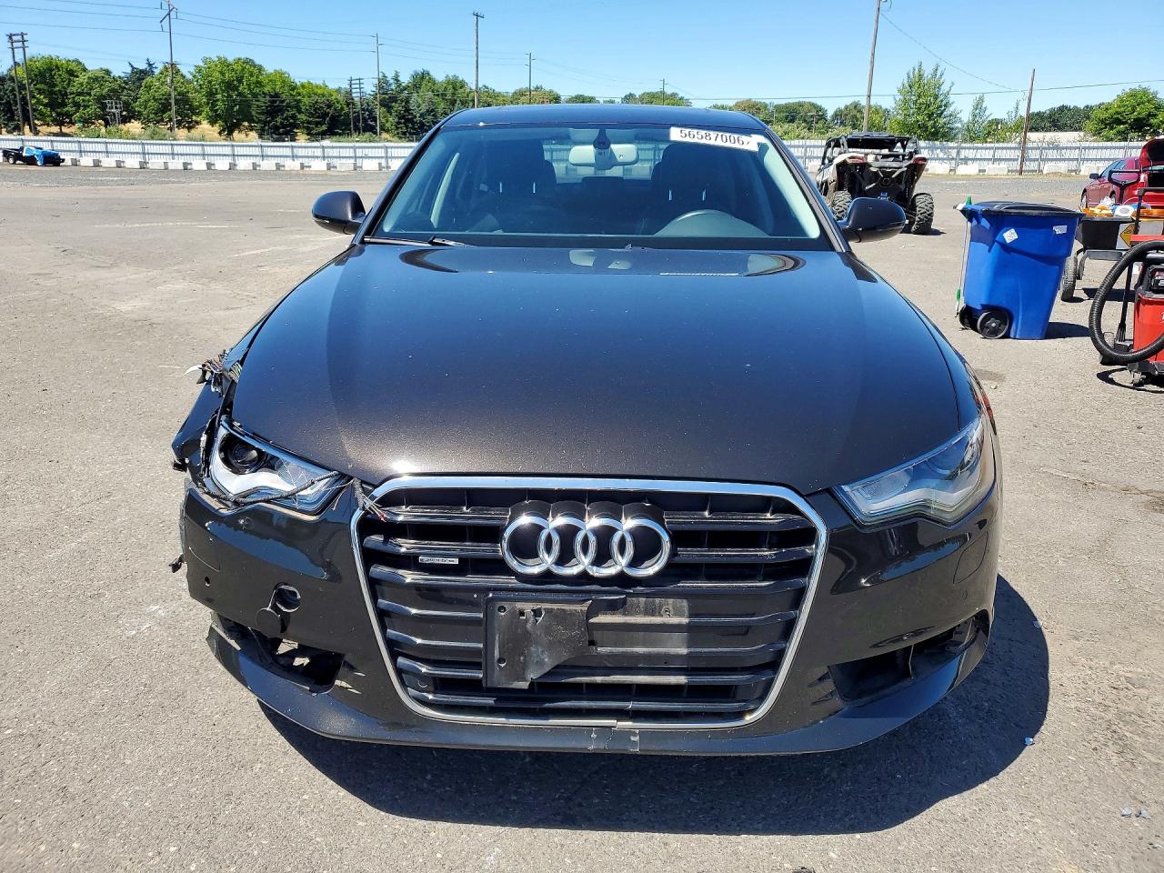 2014 Audi A6 Premium Plus Brown vin: WAUFGAFC6EN093787
