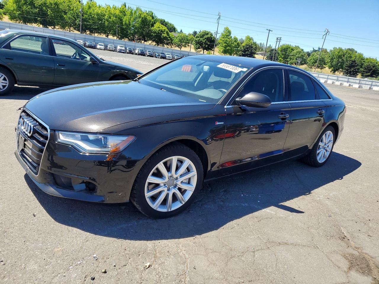 2014 Audi A6 Premium Plus Brown vin: WAUFGAFC6EN093787