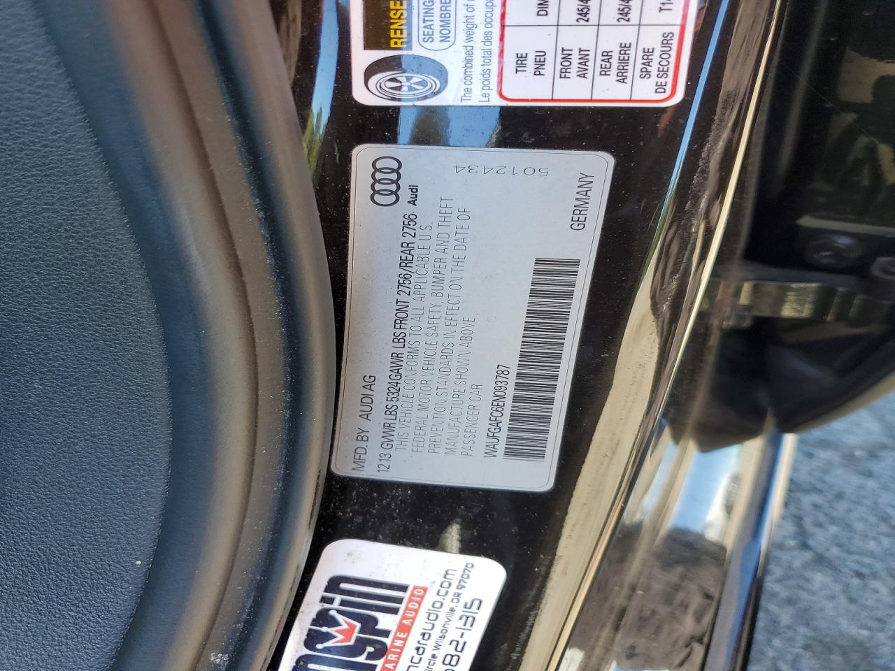 2014 Audi A6 Premium Plus Brown vin: WAUFGAFC6EN093787