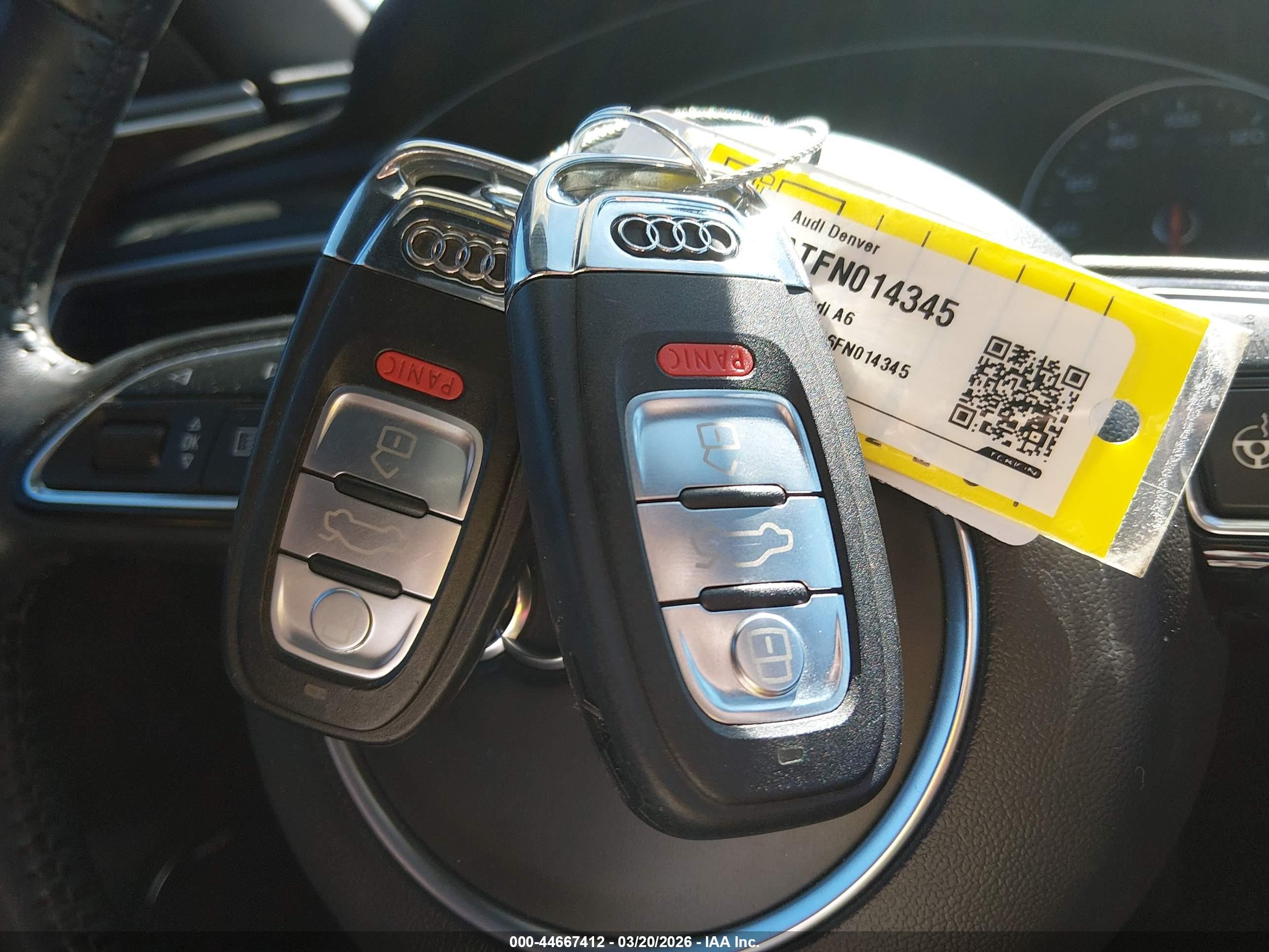 2015 Audi A6 3.0t Premium Plus Белый vin: WAUFGAFC6FN014345