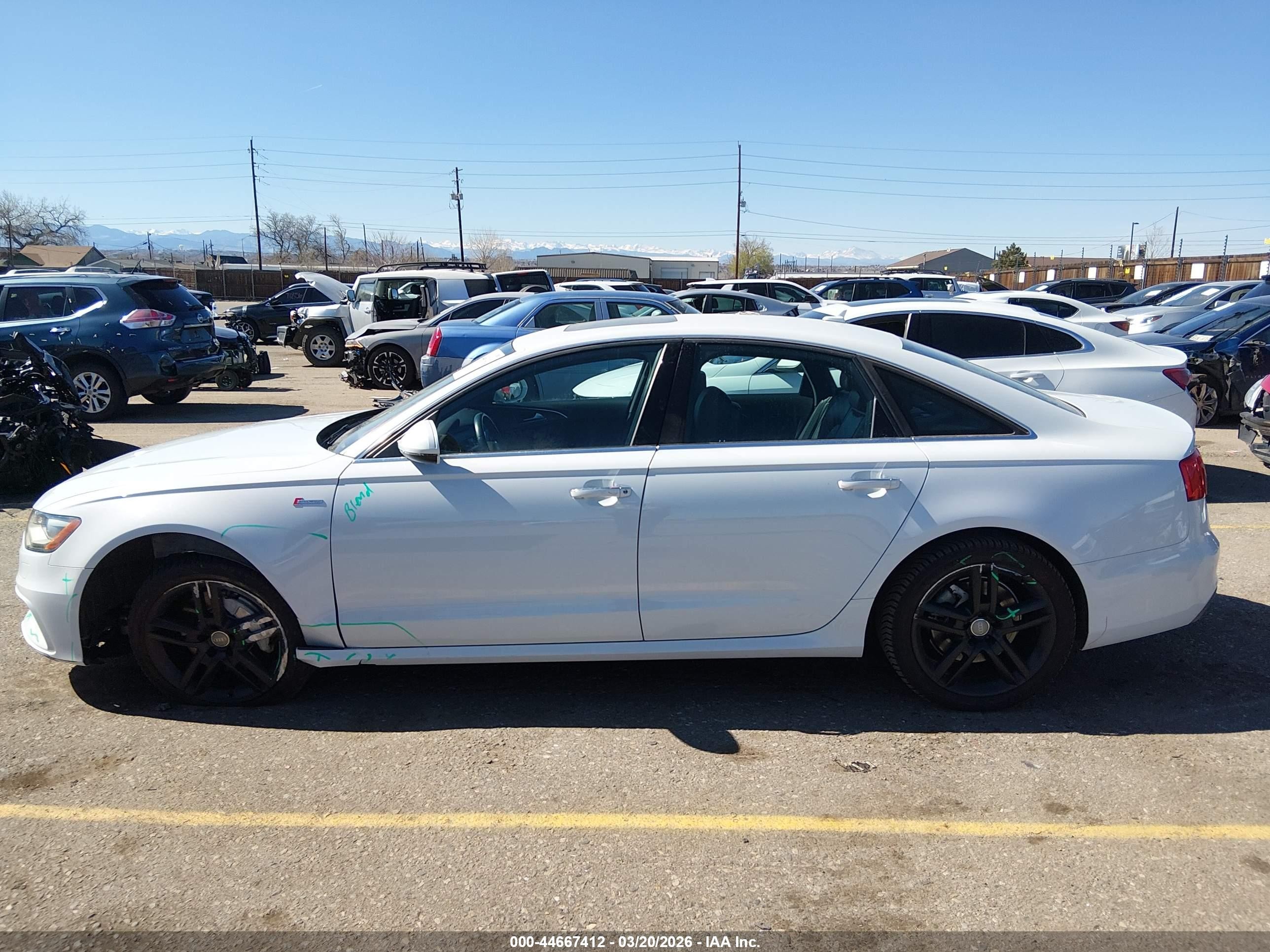 2015 Audi A6 3.0t Premium Plus Белый vin: WAUFGAFC6FN014345