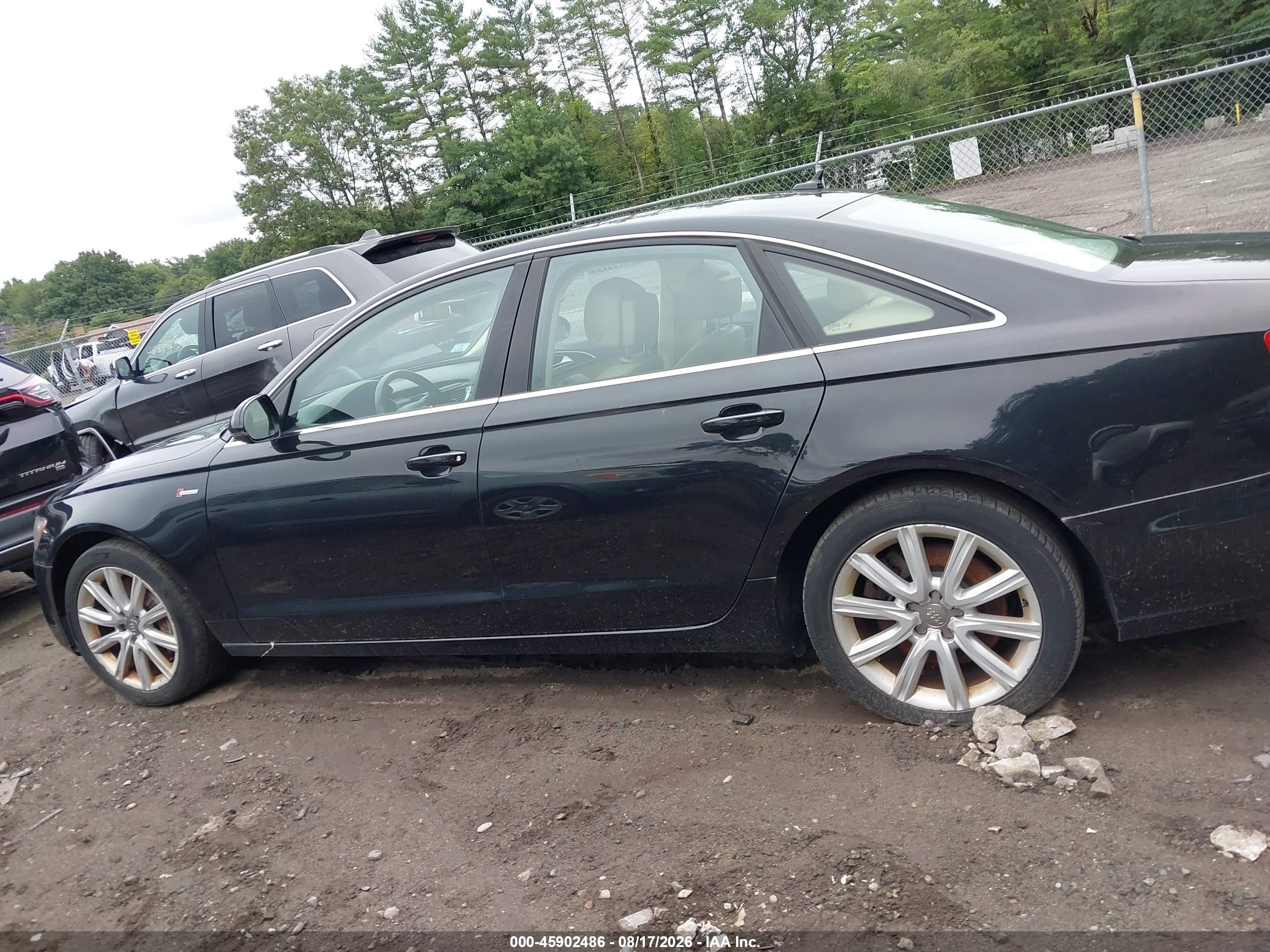 2014 Audi A6 3.0t Premium Plus Черный vin: WAUFGAFC7EN008195