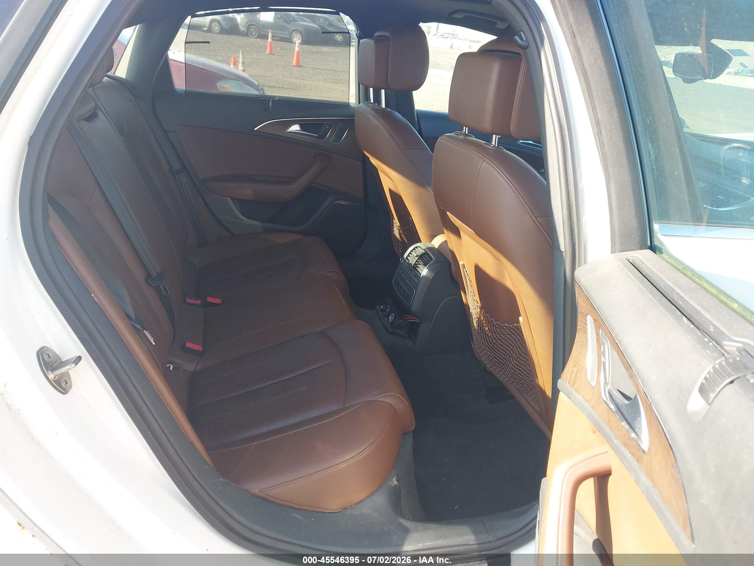 2014 Audi A6 3.0t Premium Plus White vin: WAUFGAFC7EN024428