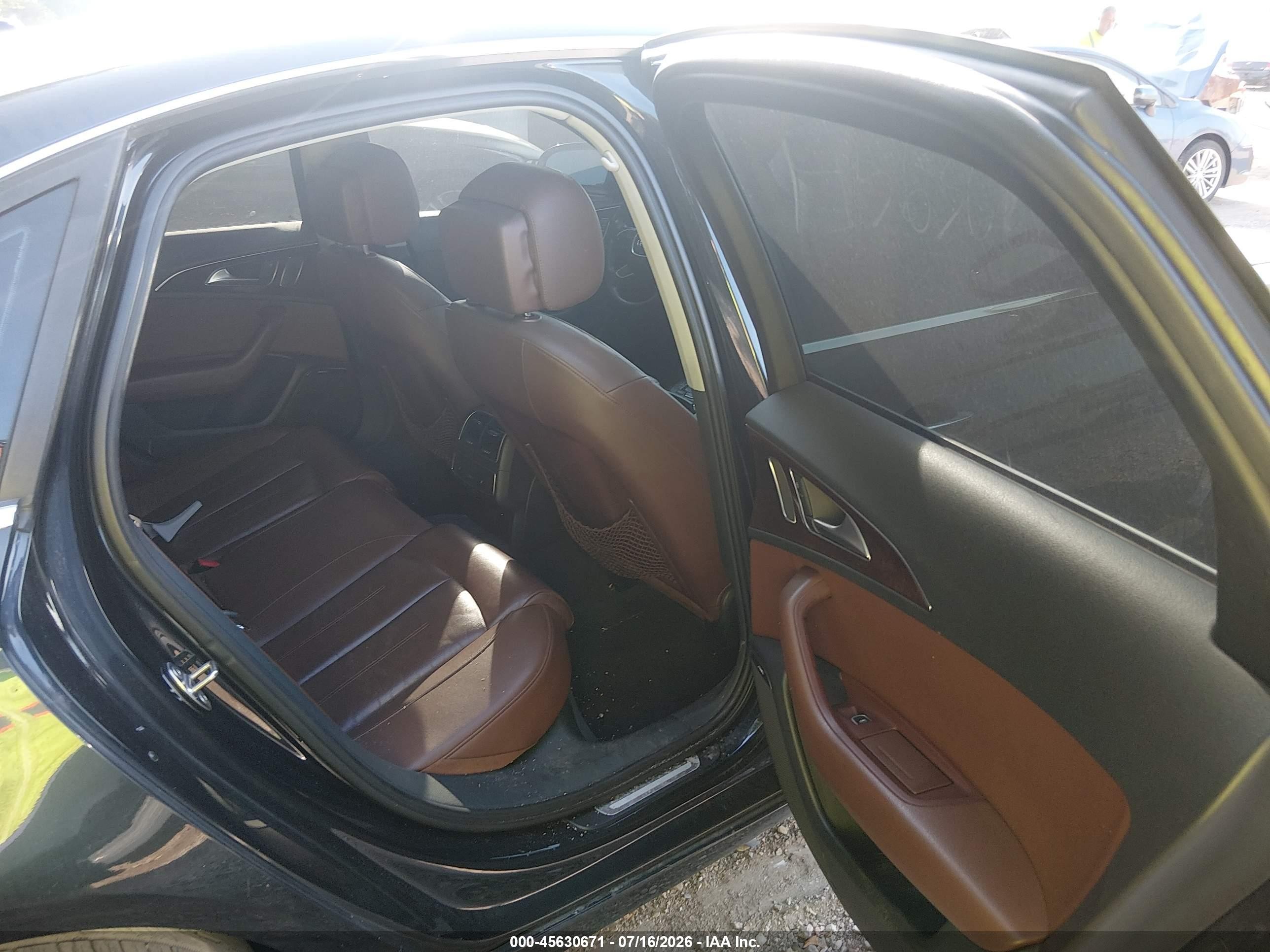 2014 Audi A6 3.0t Premium Plus Black vin: WAUFGAFC7EN026440