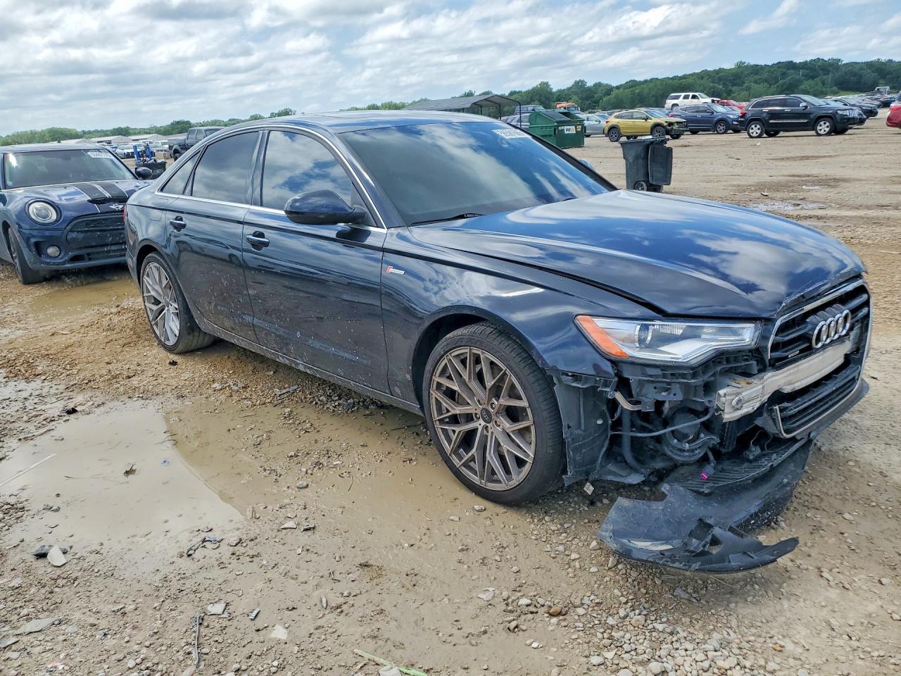 2014 Audi A6 Premium Plus Black vin: WAUFGAFC7EN049913