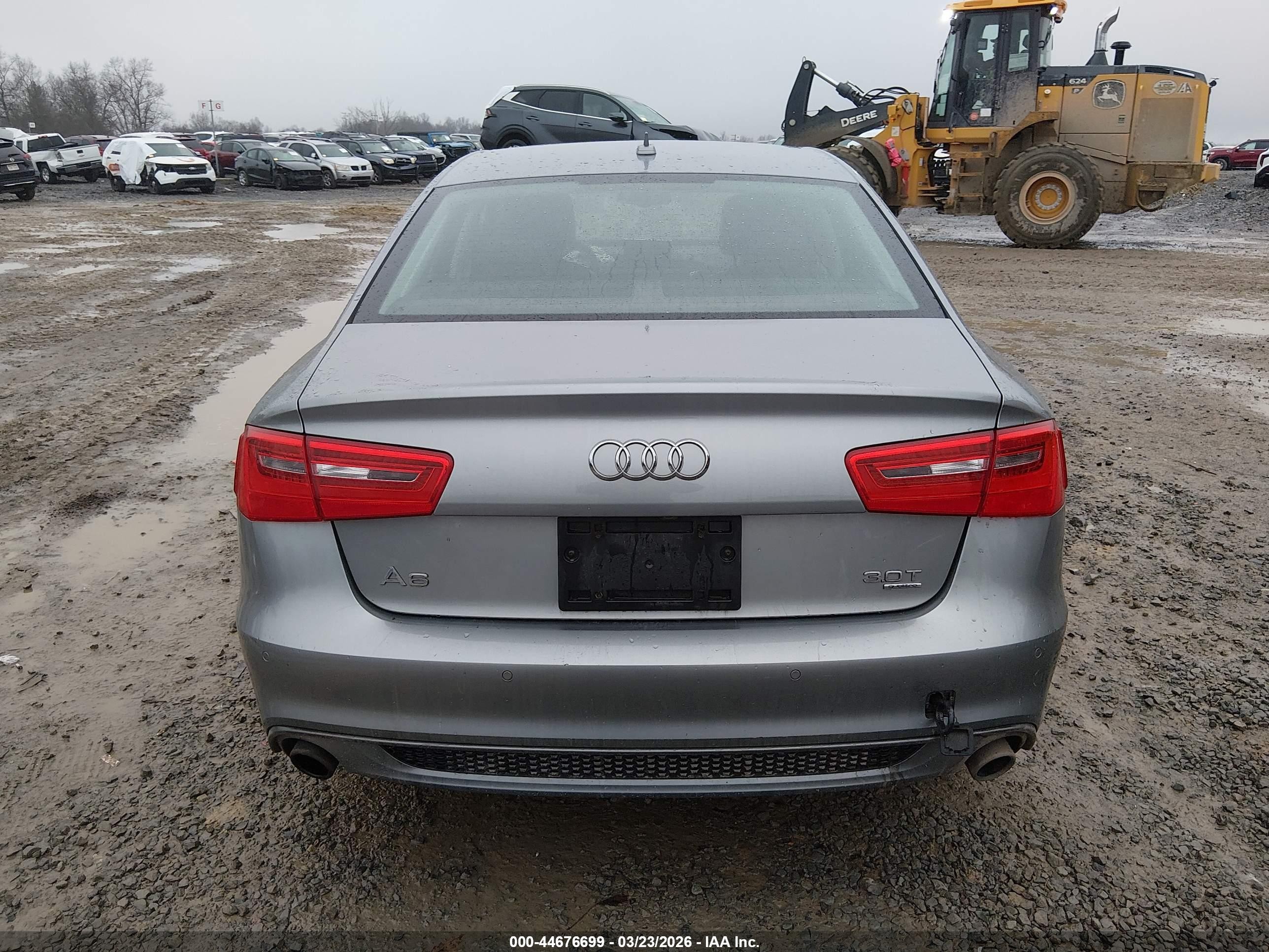 2015 Audi A6 3.0t Premium Plus Серебряный vin: WAUFGAFC7FN012944