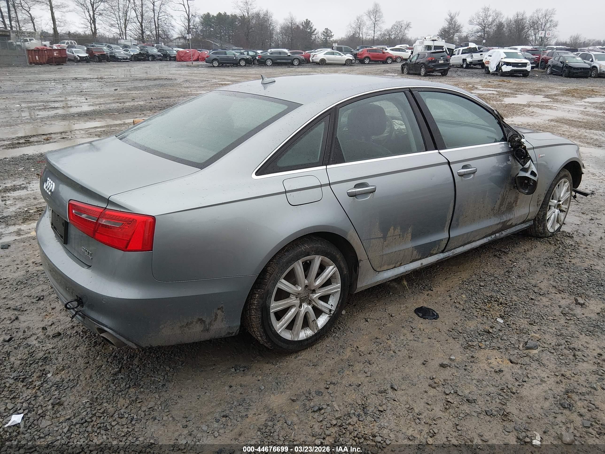 2015 Audi A6 3.0t Premium Plus Серебряный vin: WAUFGAFC7FN012944