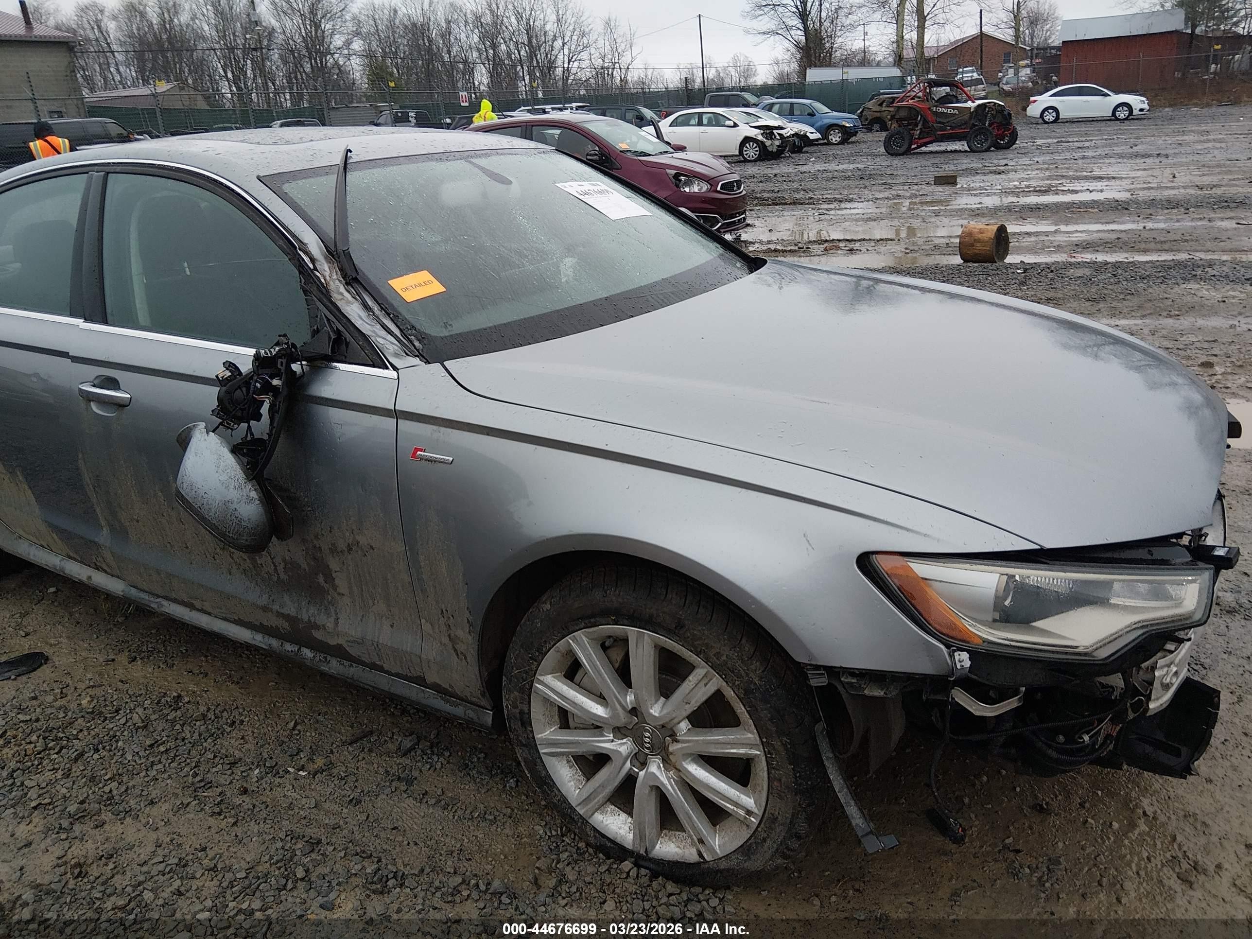 2015 Audi A6 3.0t Premium Plus Серебряный vin: WAUFGAFC7FN012944