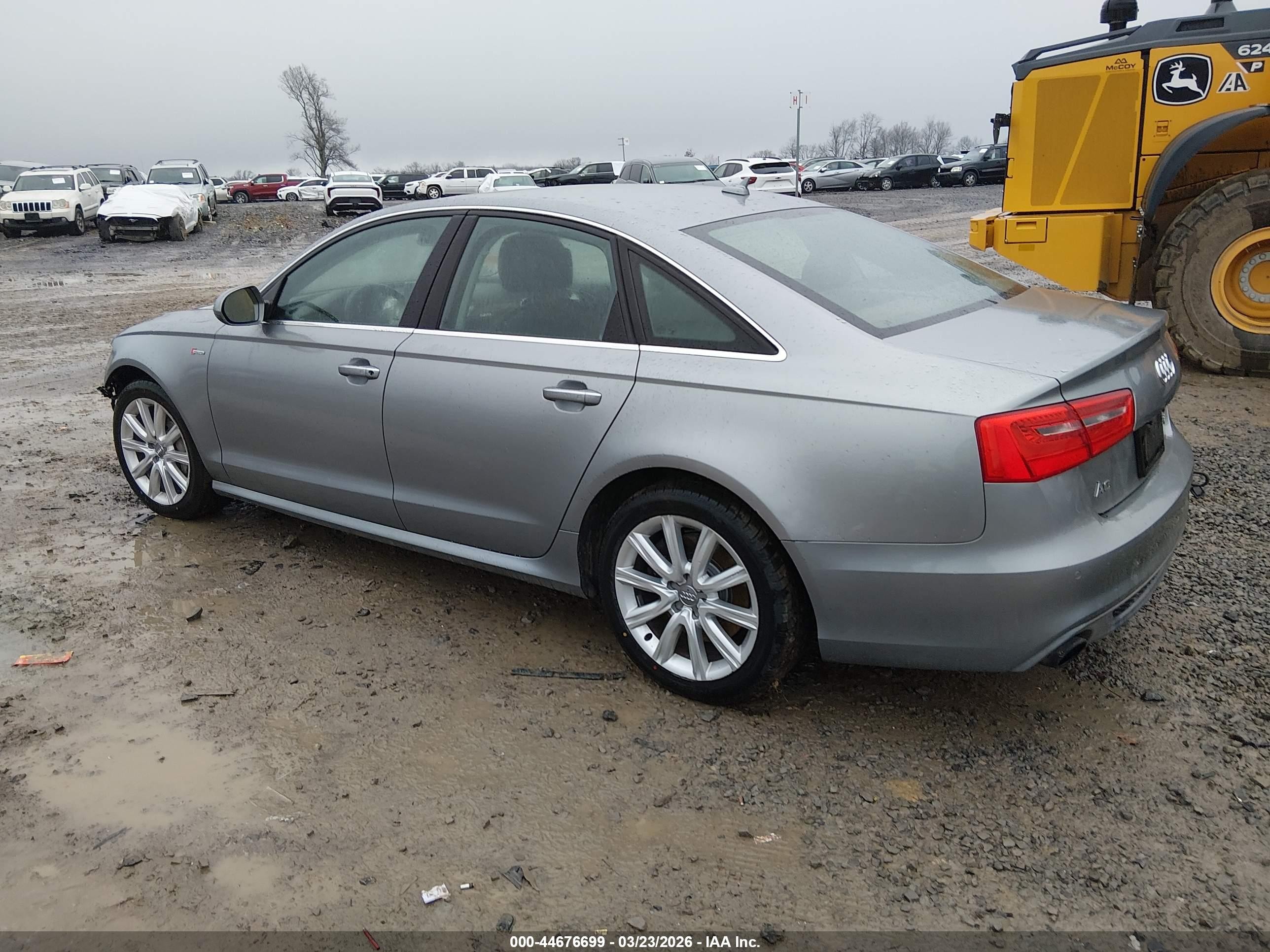 2015 Audi A6 3.0t Premium Plus Серебряный vin: WAUFGAFC7FN012944