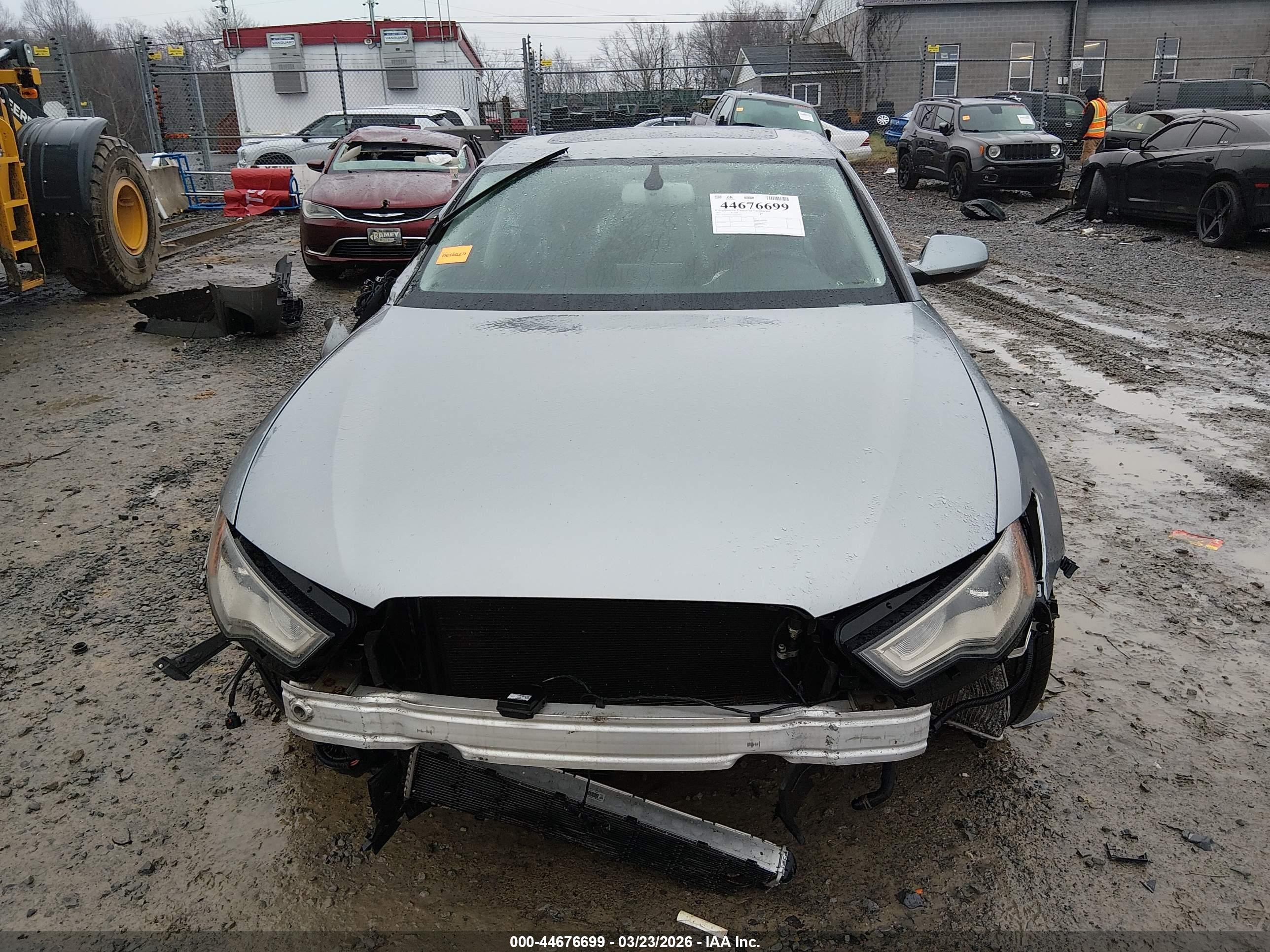 2015 Audi A6 3.0t Premium Plus Серебряный vin: WAUFGAFC7FN012944