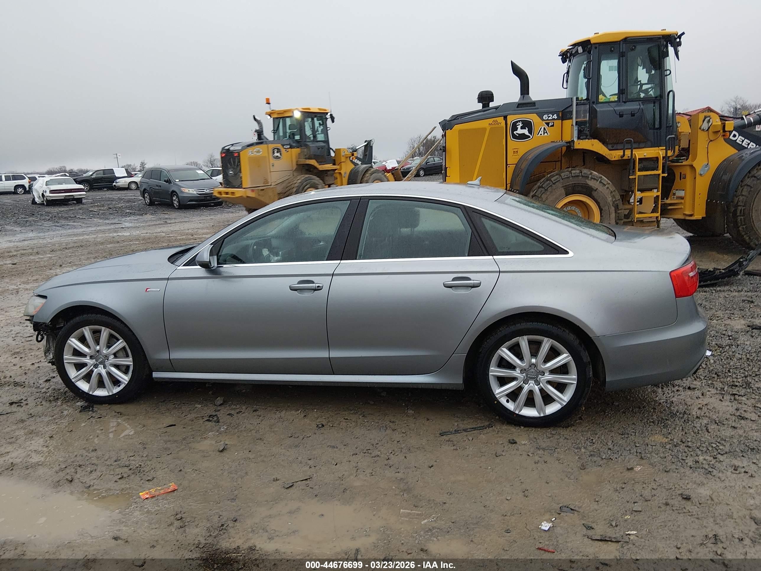 2015 Audi A6 3.0t Premium Plus Серебряный vin: WAUFGAFC7FN012944